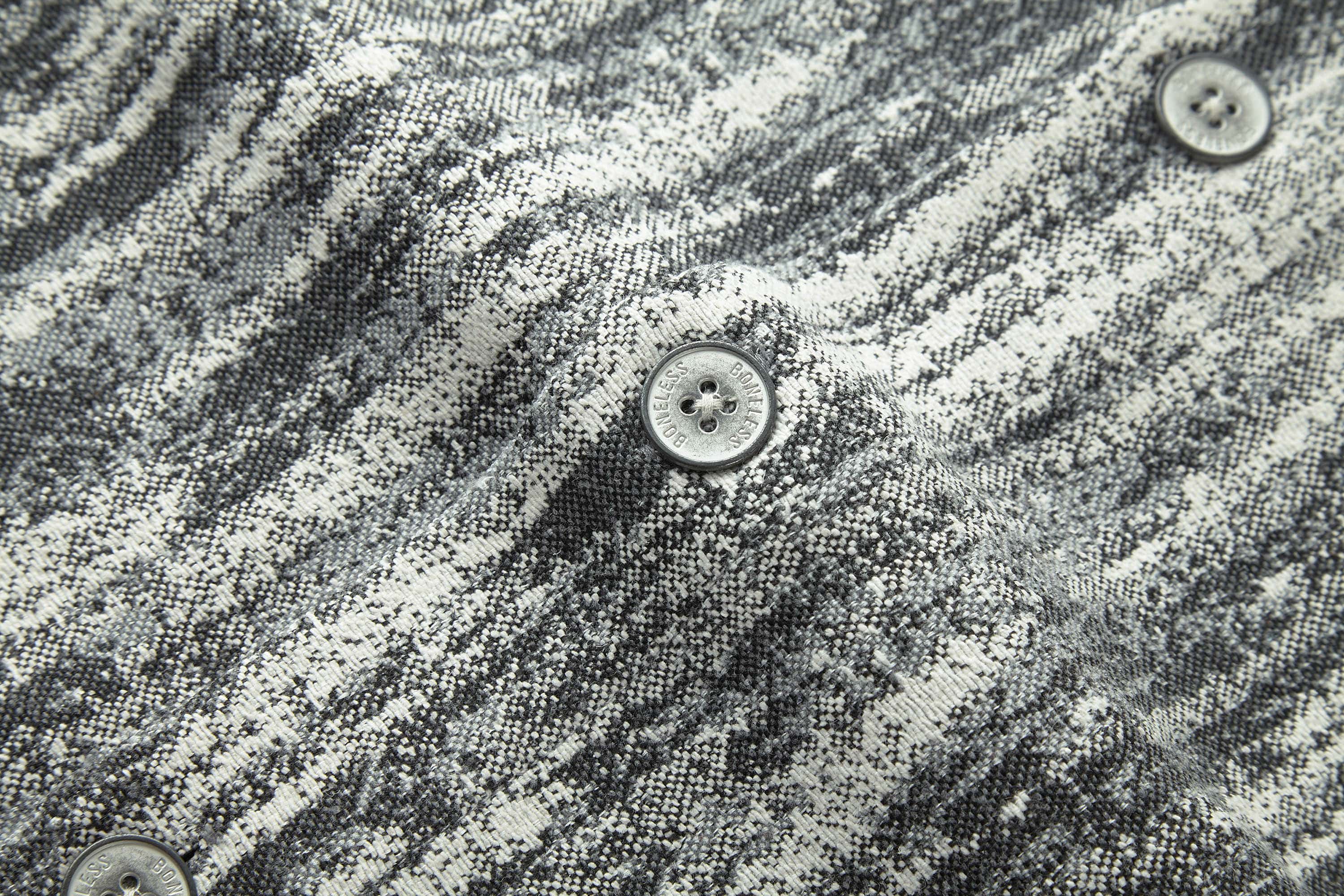 BONELESS Jacquard Button-Up Utility Jacket, premium urban and streetwear designers apparel on PROJECTISR.com, BONELESS