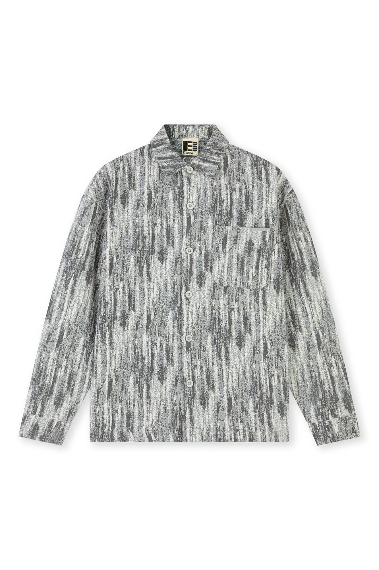 BONELESS Jacquard Button-Up Utility Jacket, premium urban and streetwear designers apparel on PROJECTISR.com, BONELESS