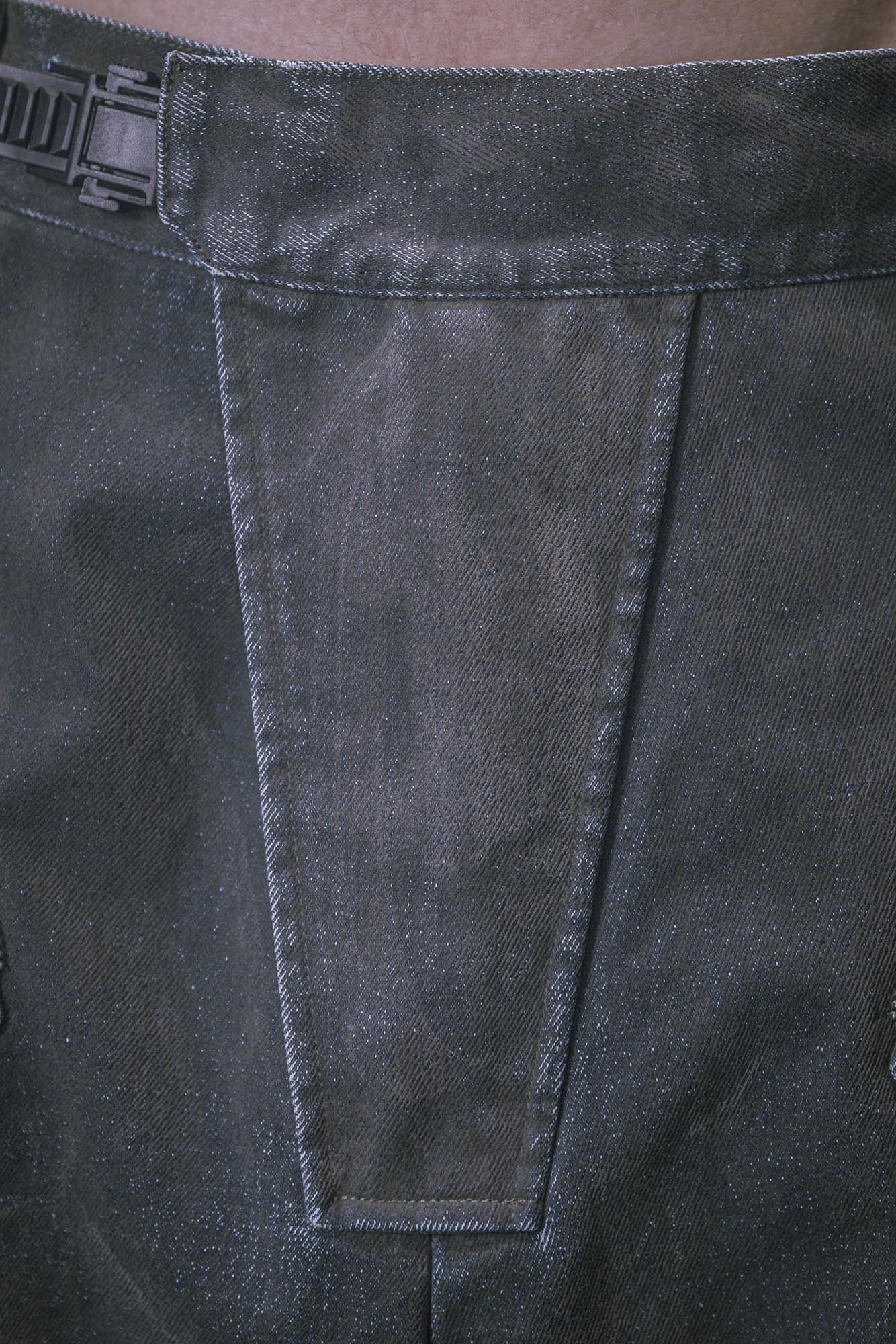 XIPHEVIL Layered Paneled Robotic Wide-Leg Pants, premium urban and streetwear designers apparel on PROJECTISR.com, XIPHEVIL
