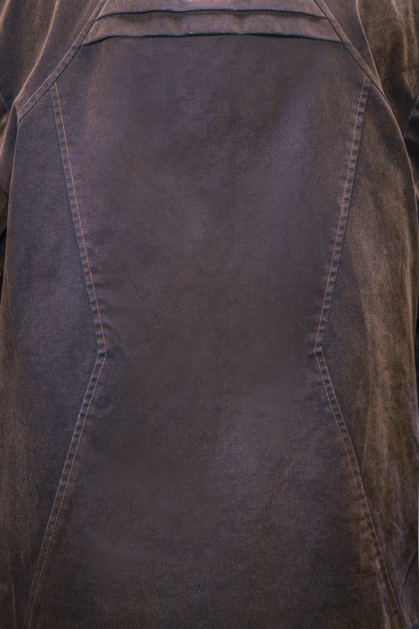 XIPHEVIL Mech Deconstructed Washed Denim Jacket Brown, premium urban and streetwear designers apparel on PROJECTISR.com, XIPHEVIL