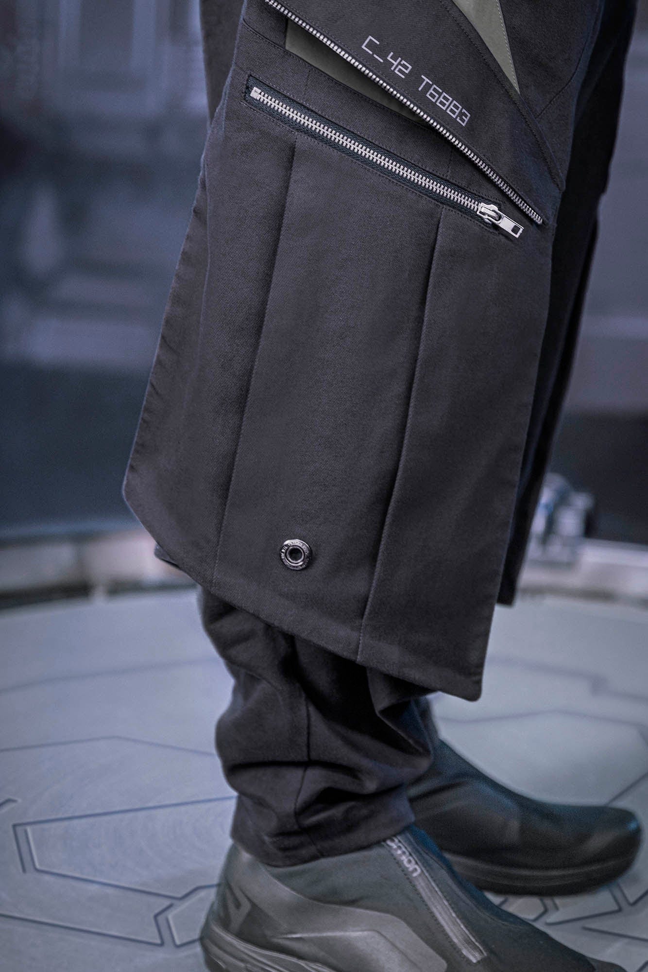 XIPHEVIL Blade Multi-Pocket Paneled Jogger Pants, premium urban and streetwear designers apparel on PROJECTISR.com, XIPHEVIL