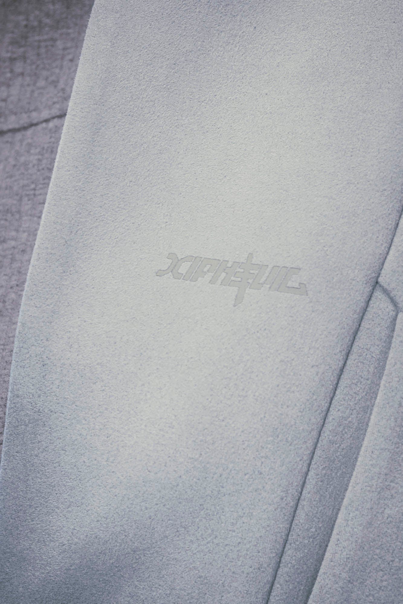 XIPHEVIL Deconstructed Utility Faux Suede Daoist Robe White, premium urban and streetwear designers apparel on PROJECTISR.com, XIPHEVIL