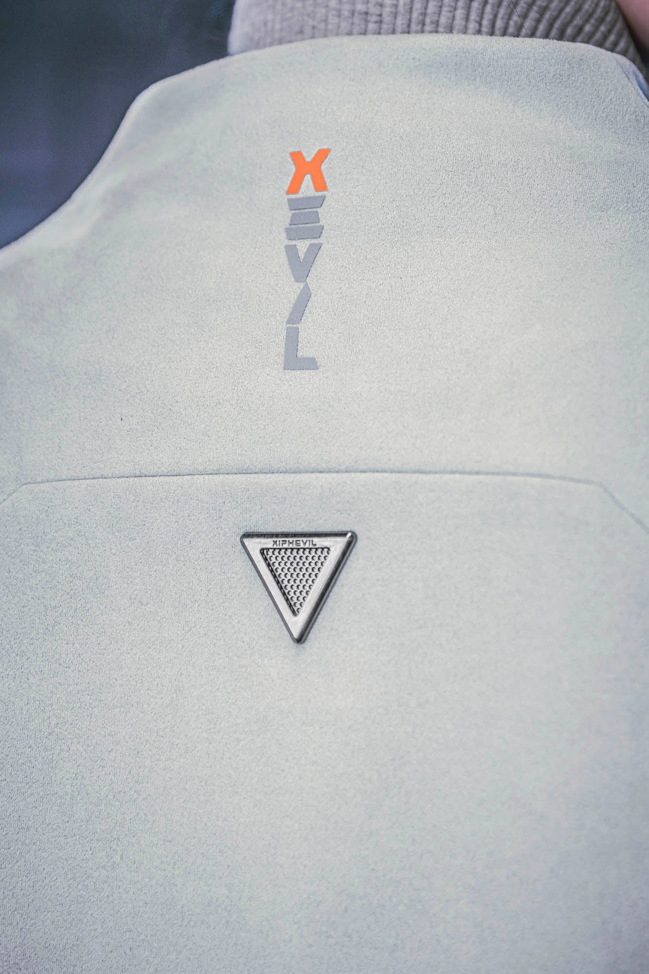 XIPHEVIL Deconstructed Utility Faux Suede Daoist Robe White, premium urban and streetwear designers apparel on PROJECTISR.com, XIPHEVIL