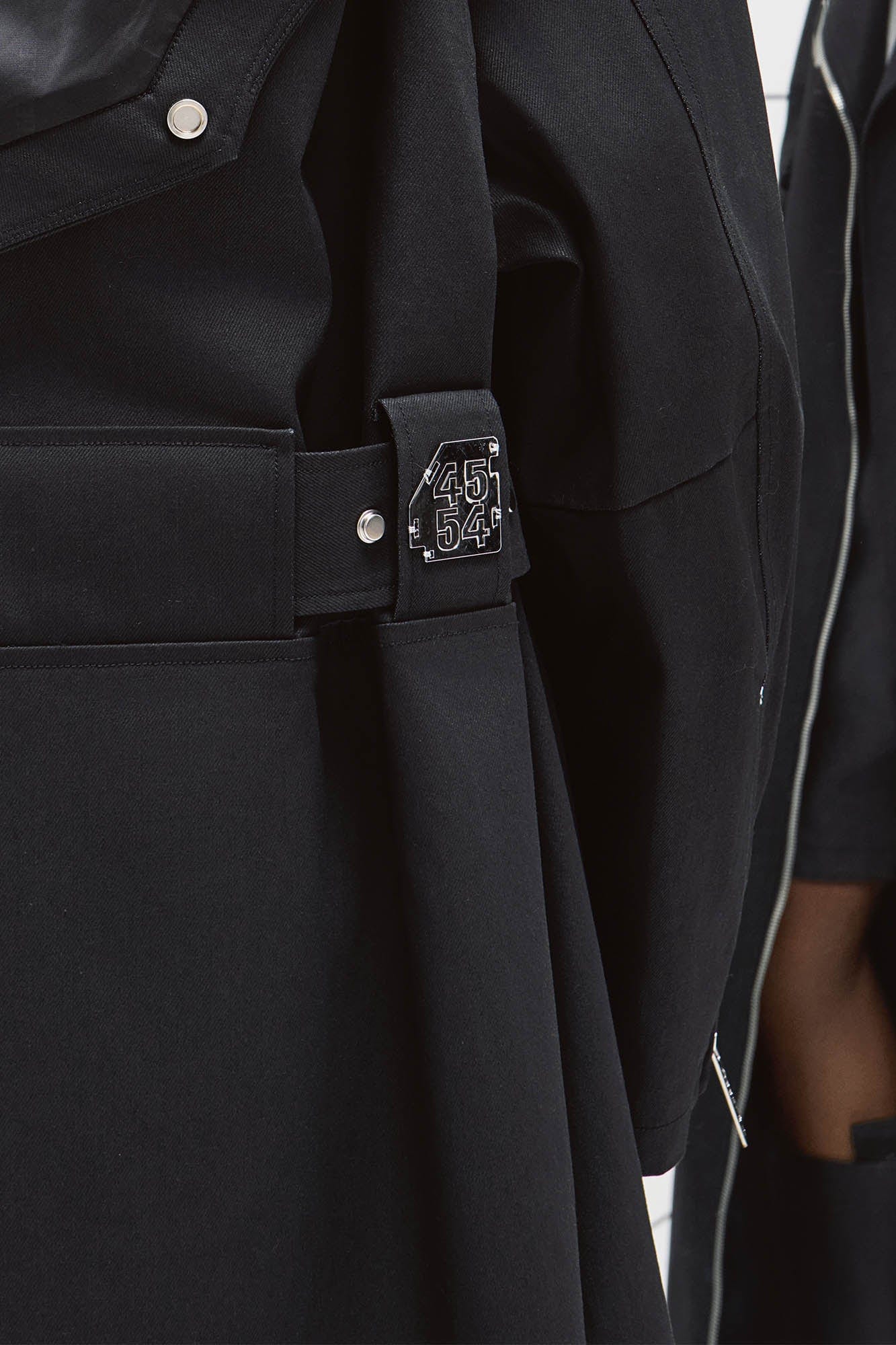 455EMBLE Snap-Fastener PU Trench Coat, premium urban and streetwear designers apparel on PROJECTISR.com, 455EMBLE