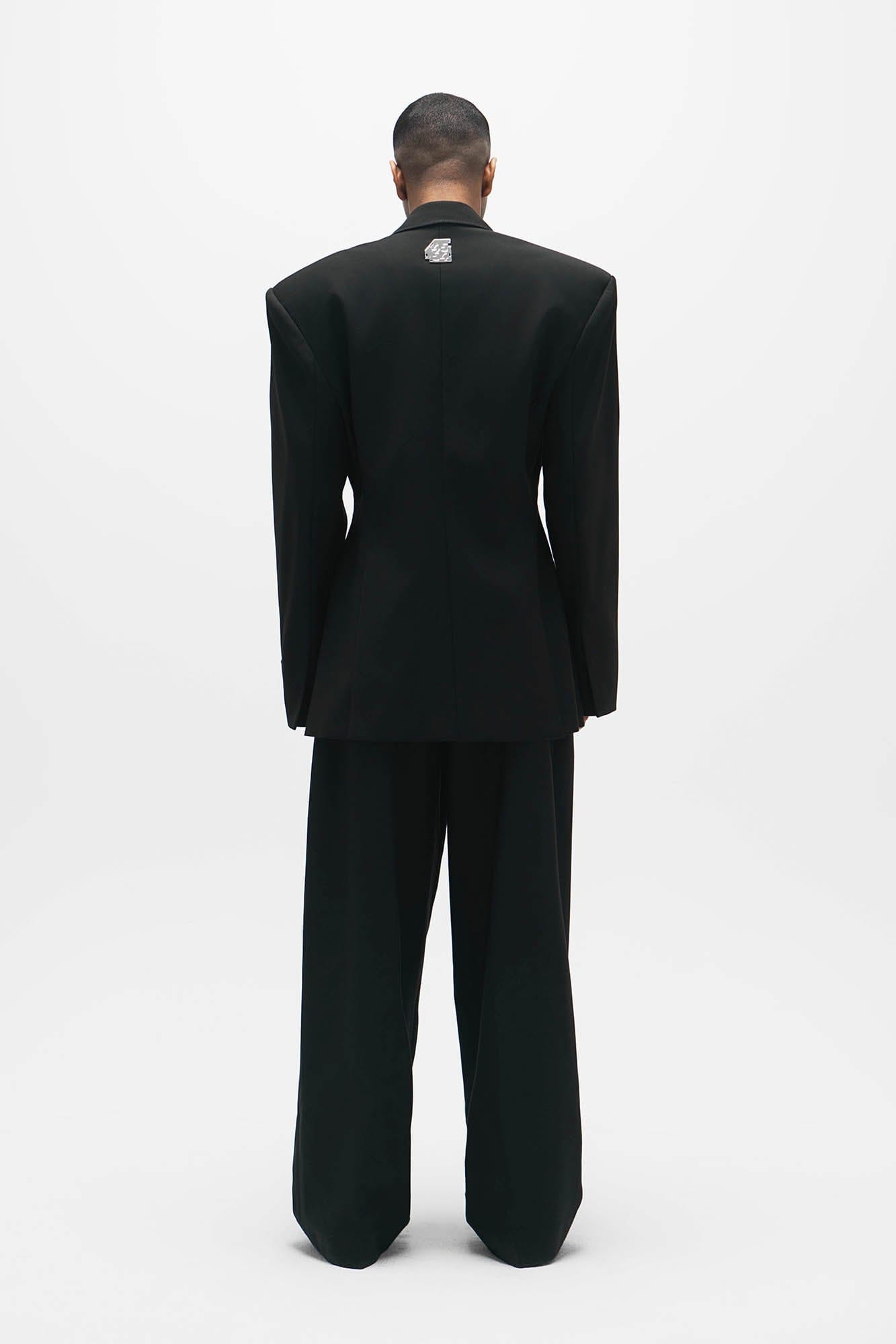 455EMBLE Wool-Blend Pleated Straight-Leg Oversized Trousers, premium urban and streetwear designers apparel on PROJECTISR.com, 455EMBLE