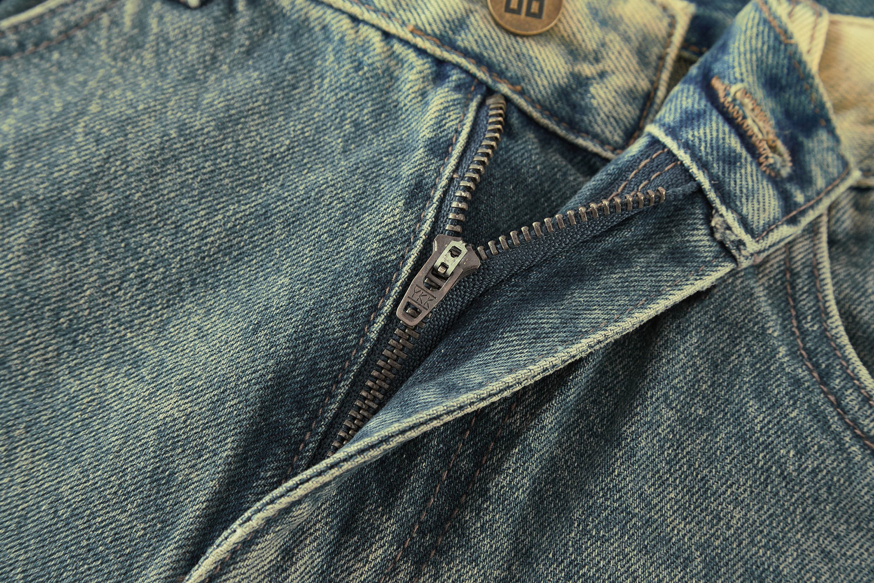 BONELESS Contrast Washed Jeans, premium urban and streetwear designers apparel on PROJECTISR.com, BONELESS