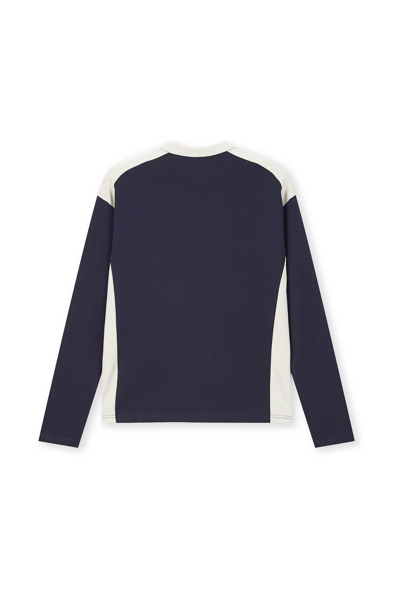 BONELESS Contrast Half-Zip Racing Long-Sleeve Tee, premium urban and streetwear designers apparel on PROJECTISR.com, BONELESS