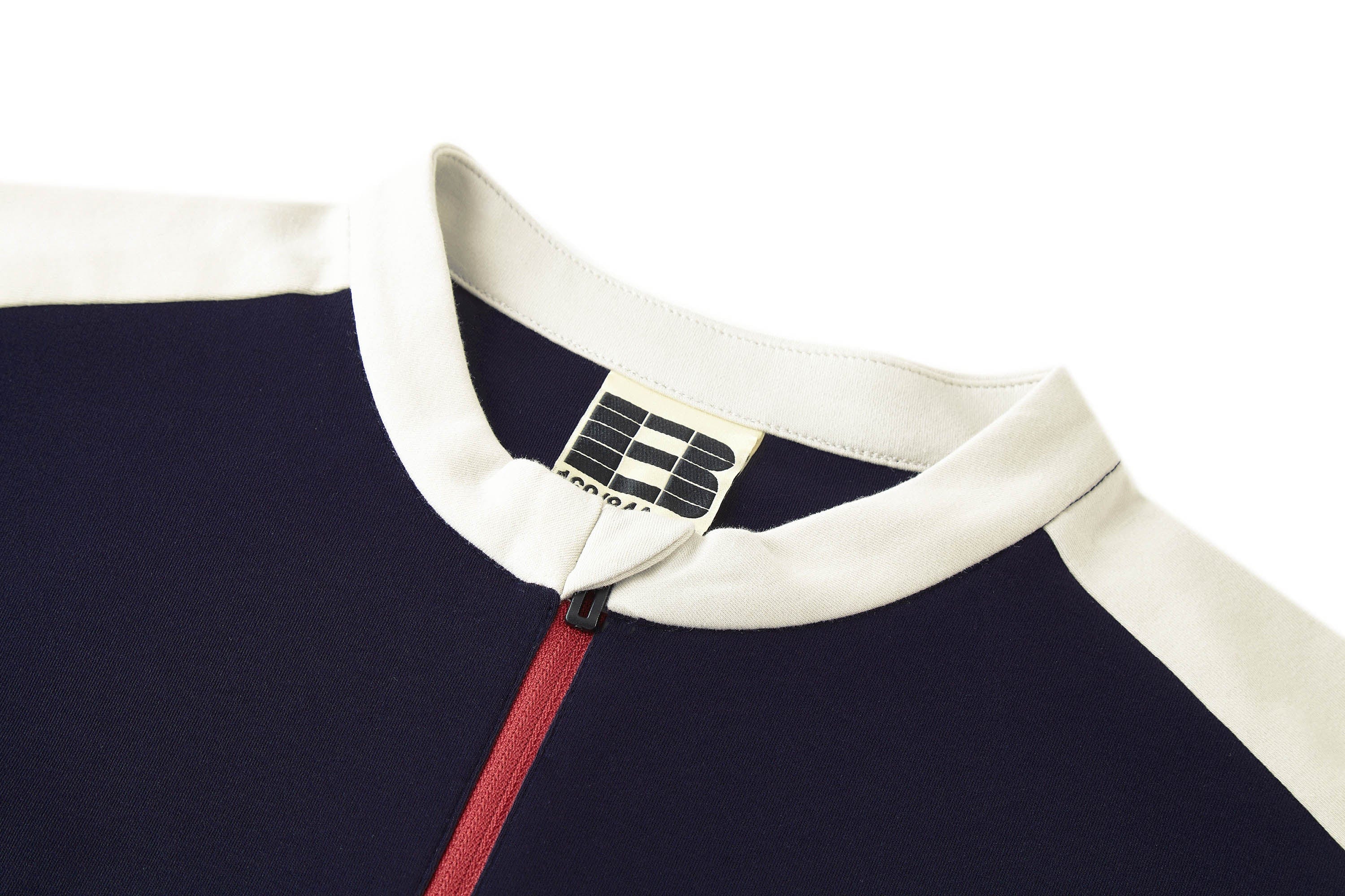 BONELESS Contrast Half-Zip Racing Long-Sleeve Tee, premium urban and streetwear designers apparel on PROJECTISR.com, BONELESS