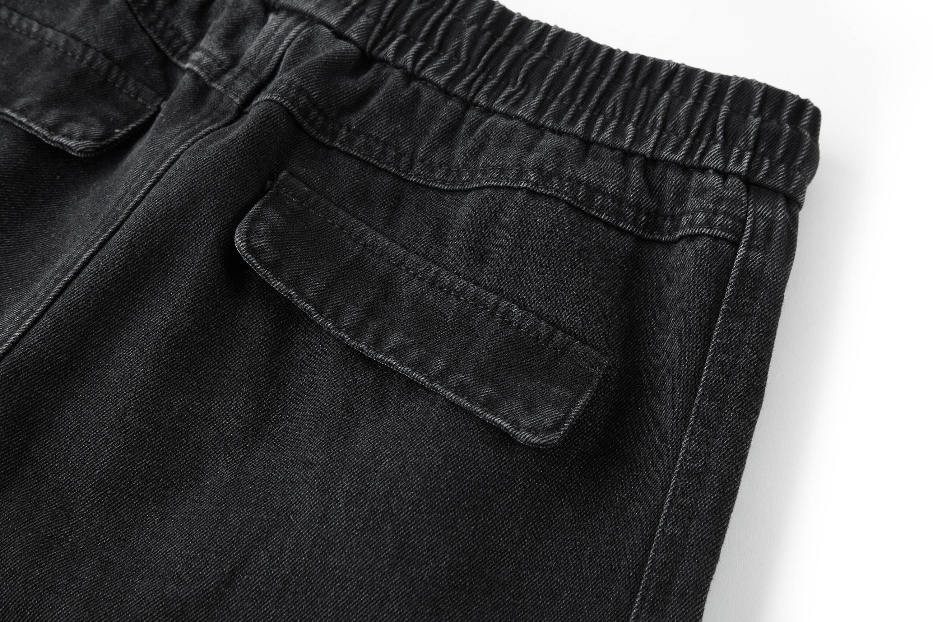 BONELESS Distressed Multi-Pocket Drawstring Cargo Jeans, premium urban and streetwear designers apparel on PROJECTISR.com, BONELESS