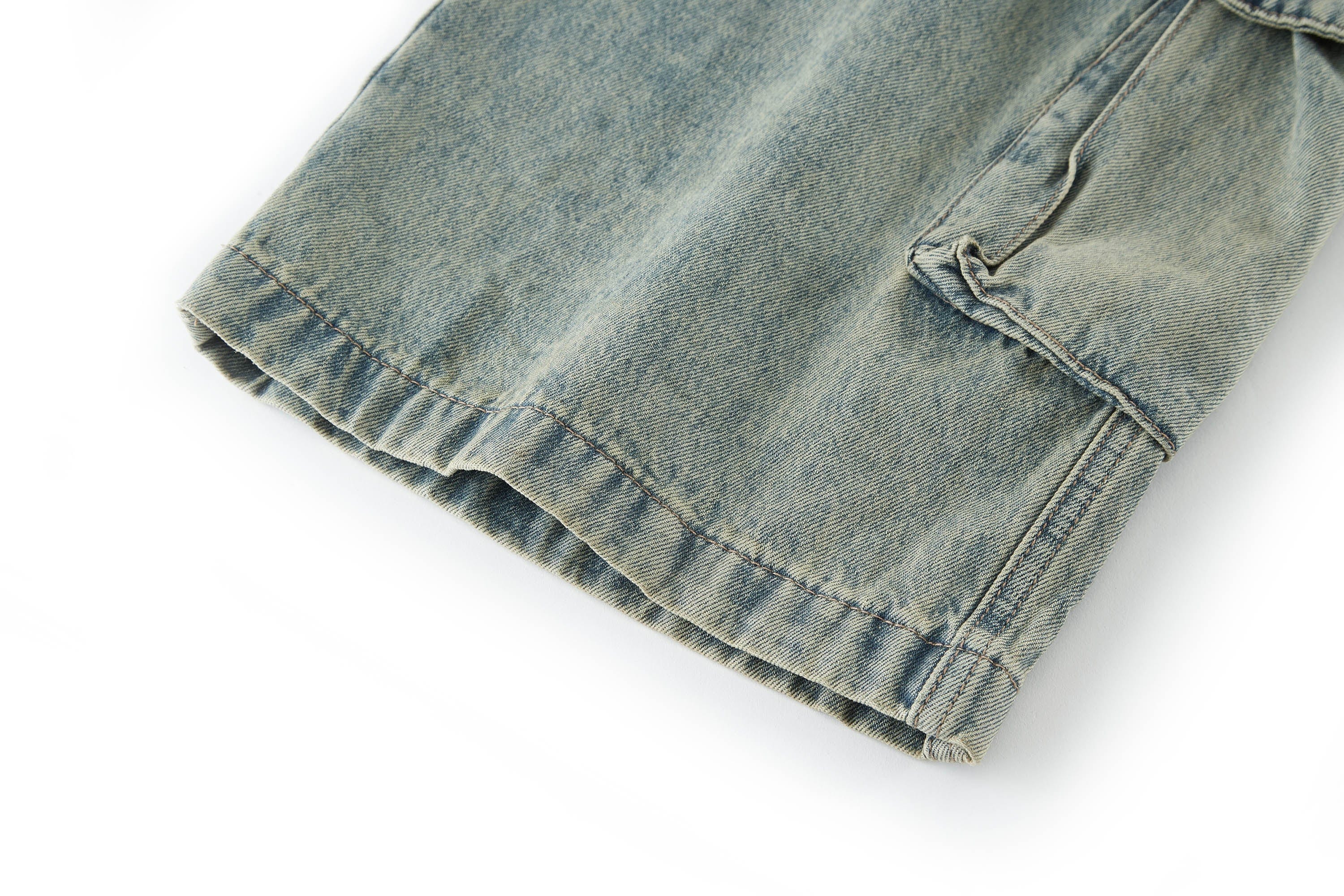 BONELESS Distressed Multi-Pocket Drawstring Cargo Jeans, premium urban and streetwear designers apparel on PROJECTISR.com, BONELESS