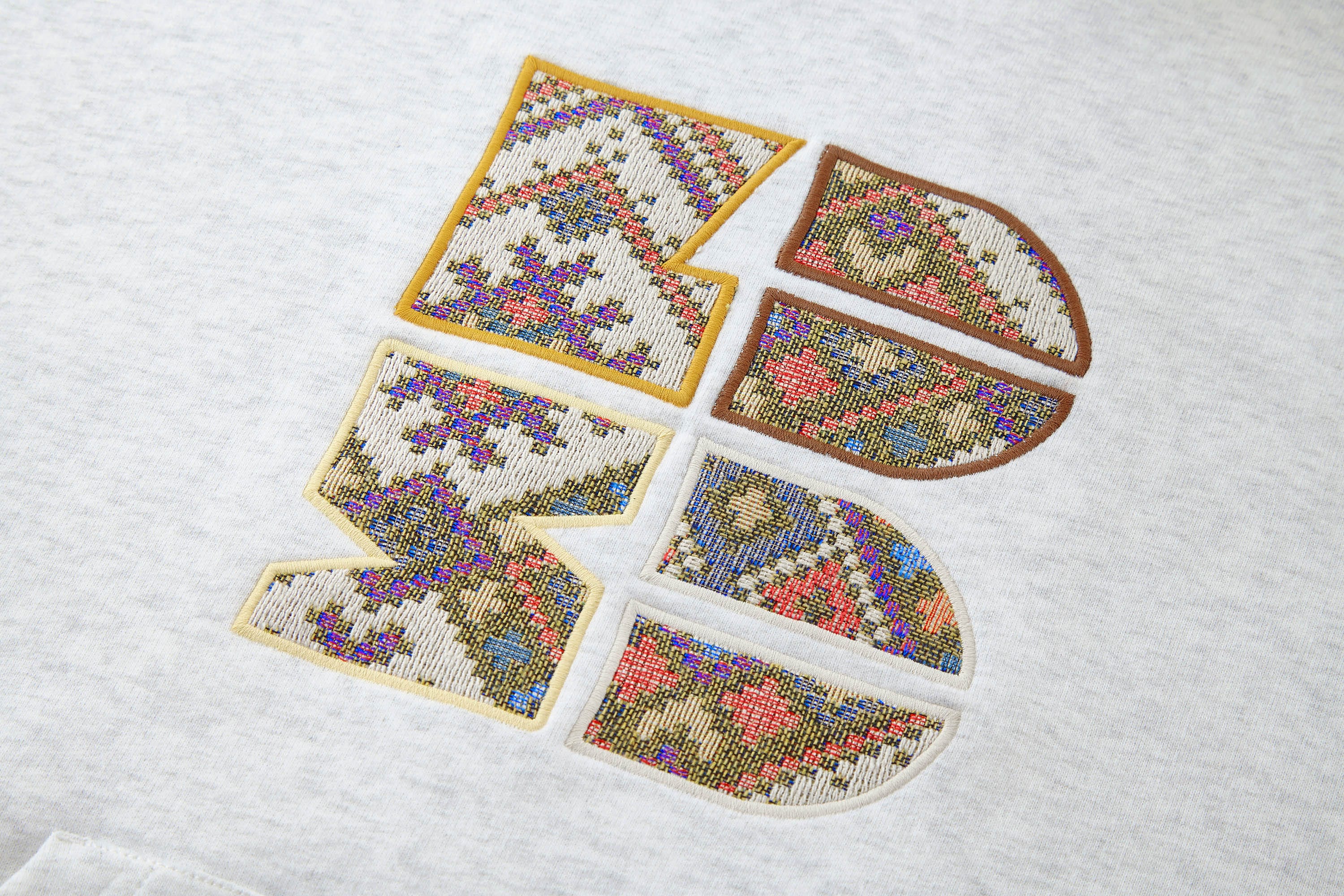 BONELESS Tribal Jacquard LOGO Patch Embroidered Hoodie, premium urban and streetwear designers apparel on PROJECTISR.com, BONELESS