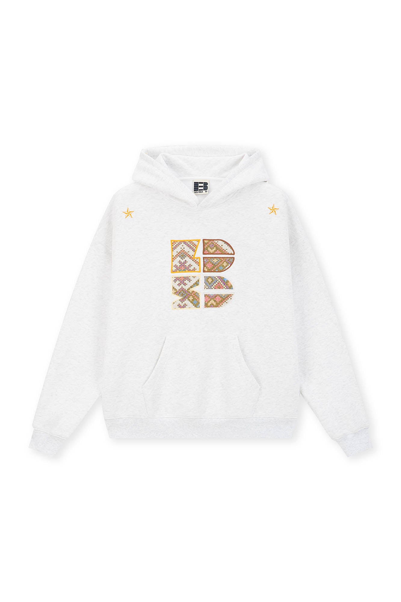 BONELESS Tribal Jacquard LOGO Patch Embroidered Hoodie, premium urban and streetwear designers apparel on PROJECTISR.com, BONELESS