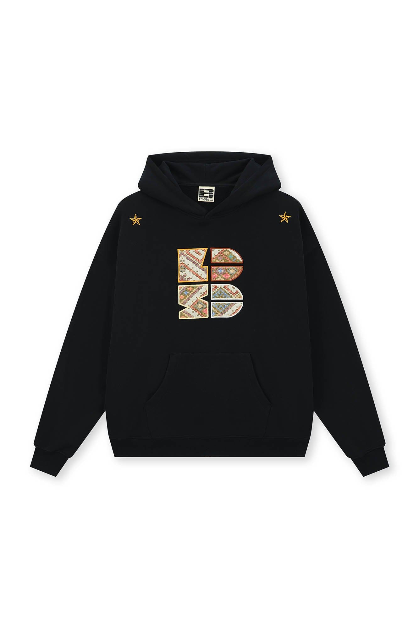 BONELESS Tribal Jacquard LOGO Patch Embroidered Hoodie, premium urban and streetwear designers apparel on PROJECTISR.com, BONELESS