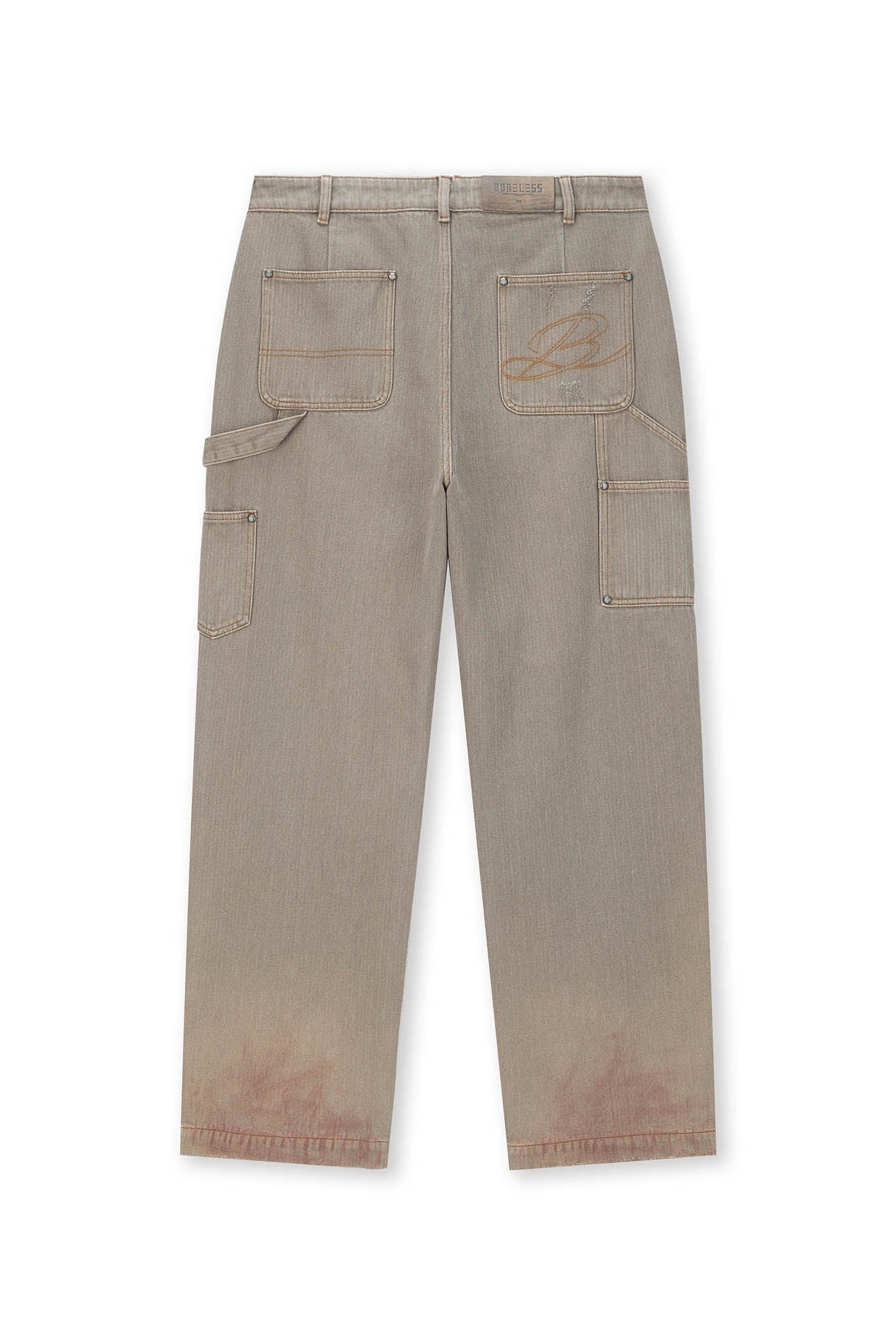 BONELESS Distressed Utility Carpenter Pants, premium urban and streetwear designers apparel on PROJECTISR.com, BONELESS