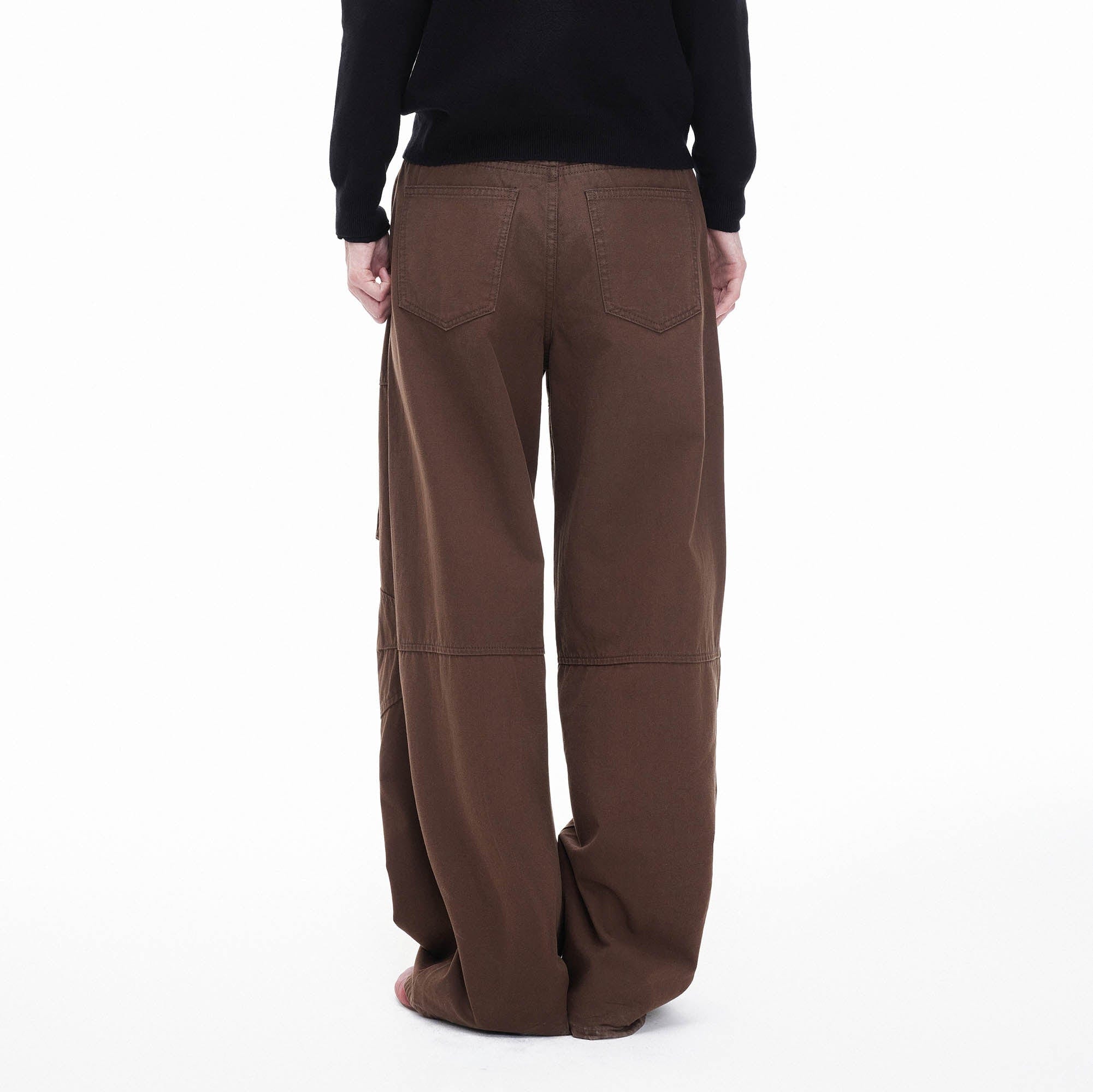 ARTIFICIAL WORLD Zip-Hem Multi-Pocket Wide-Leg Cargo, premium urban and streetwear designers apparel on PROJECTISR.com, ARTIFICIAL WORLD