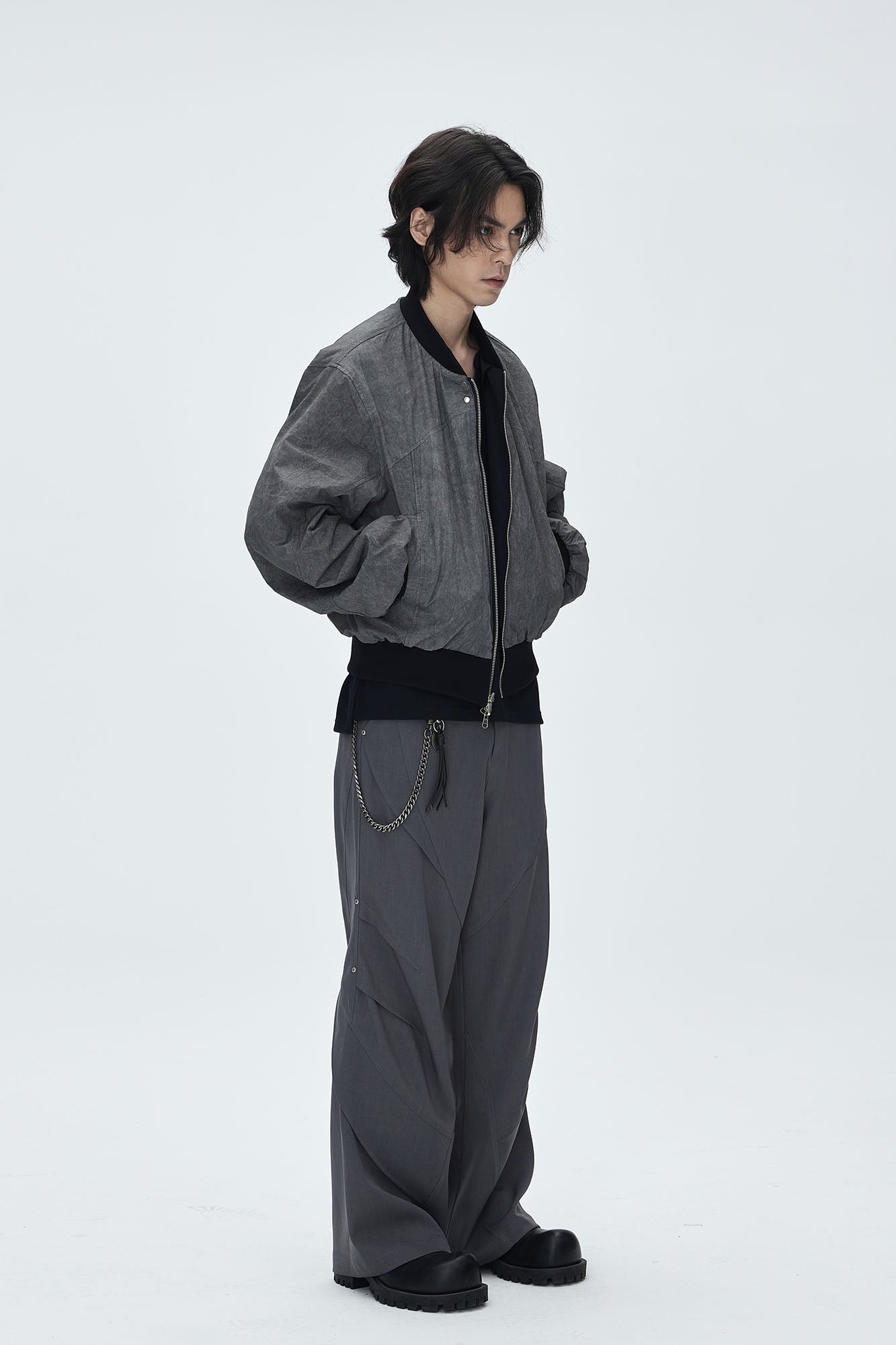 CATSSTAC Reversible Two-Tone Bomber Jacket, premium urban and streetwear designers apparel on PROJECTISR.com, CATSSTAC