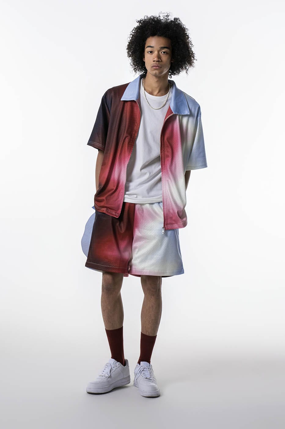 REDH Blazing Gradient Mesh Shorts, premium urban and streetwear designers apparel on PROJECTISR.com, REDH