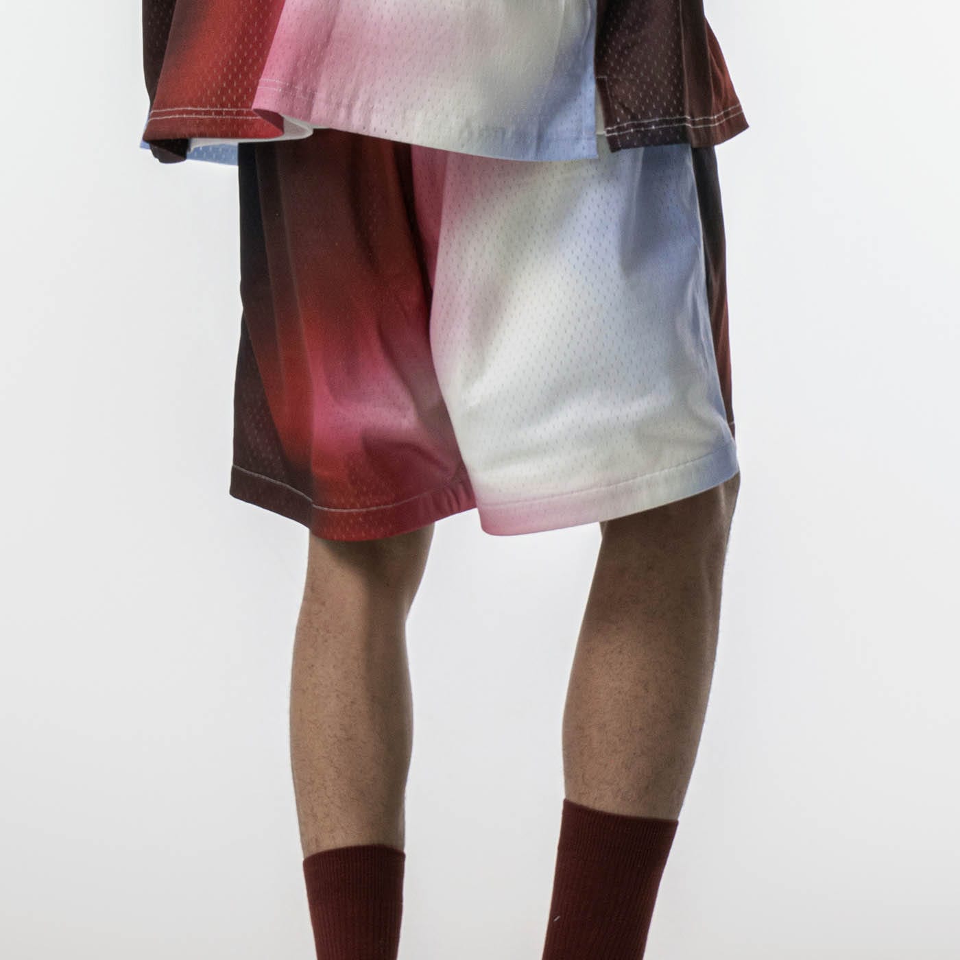 REDH Blazing Gradient Mesh Shorts, premium urban and streetwear designers apparel on PROJECTISR.com, REDH