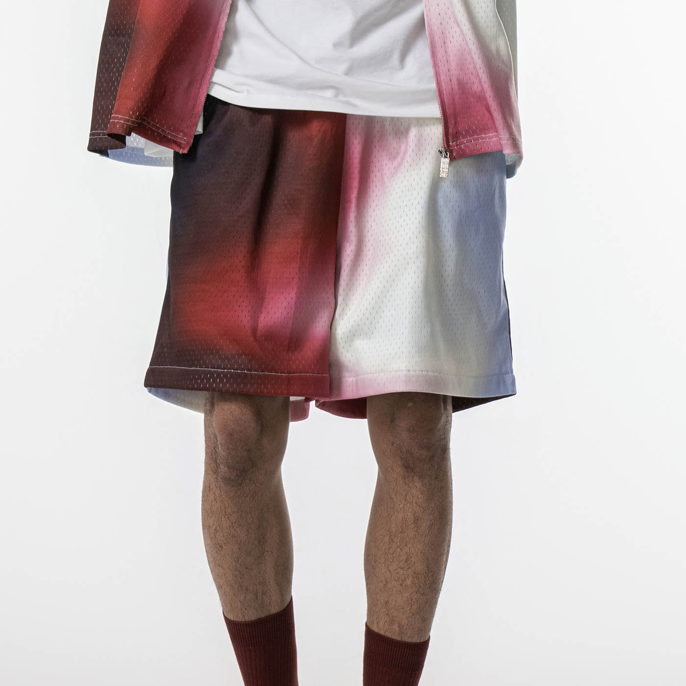 REDH Blazing Gradient Mesh Shorts, premium urban and streetwear designers apparel on PROJECTISR.com, REDH