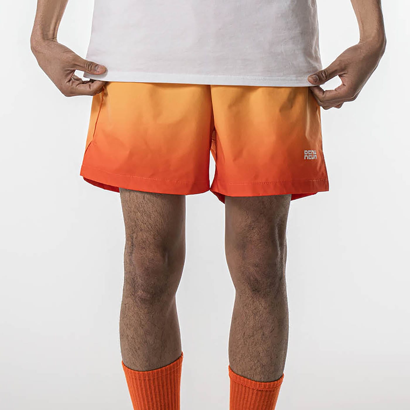 REDH High-Heat Gradient Drawstring Shorts, premium urban and streetwear designers apparel on PROJECTISR.com, REDH