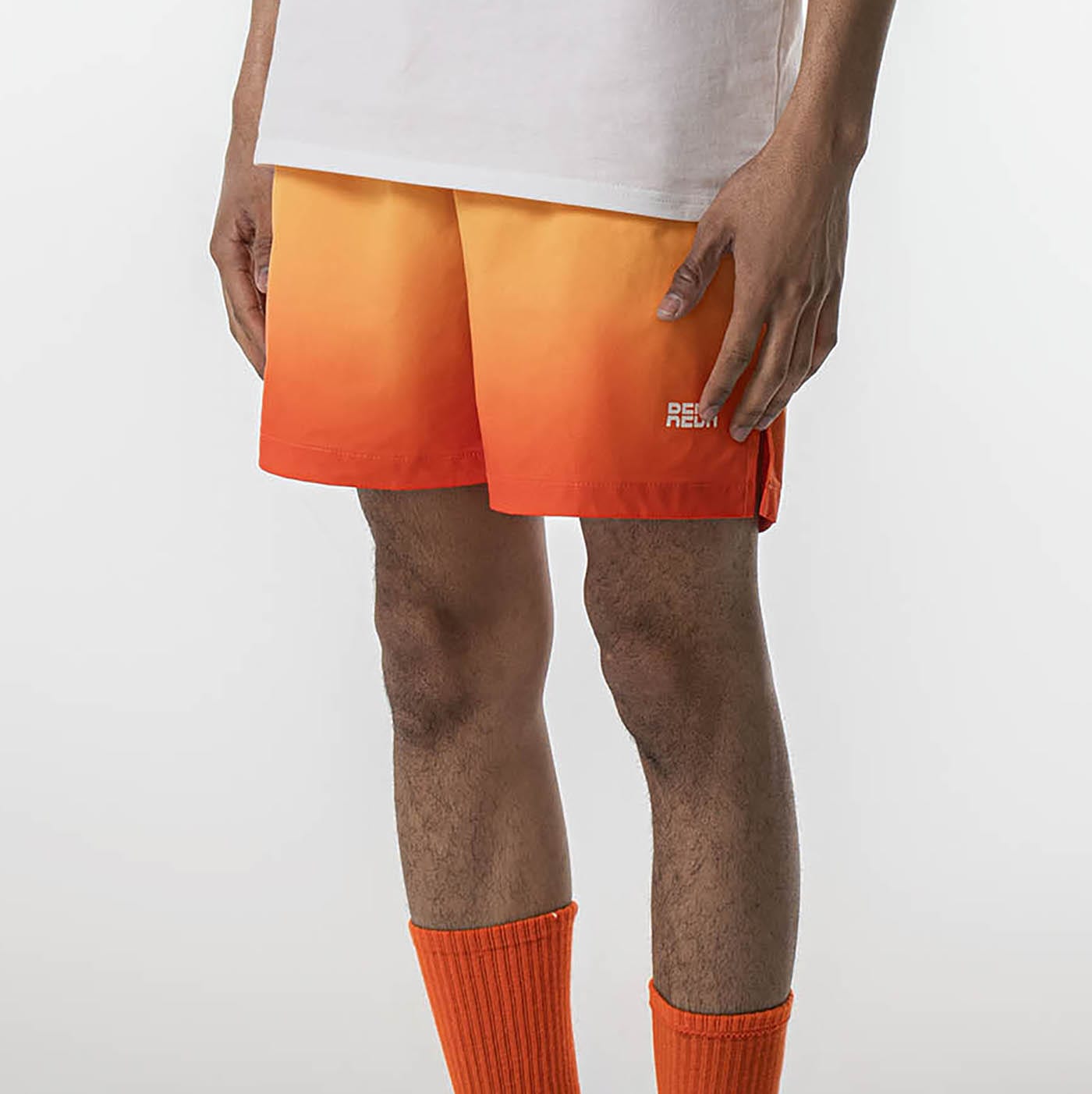 REDH High-Heat Gradient Drawstring Shorts, premium urban and streetwear designers apparel on PROJECTISR.com, REDH
