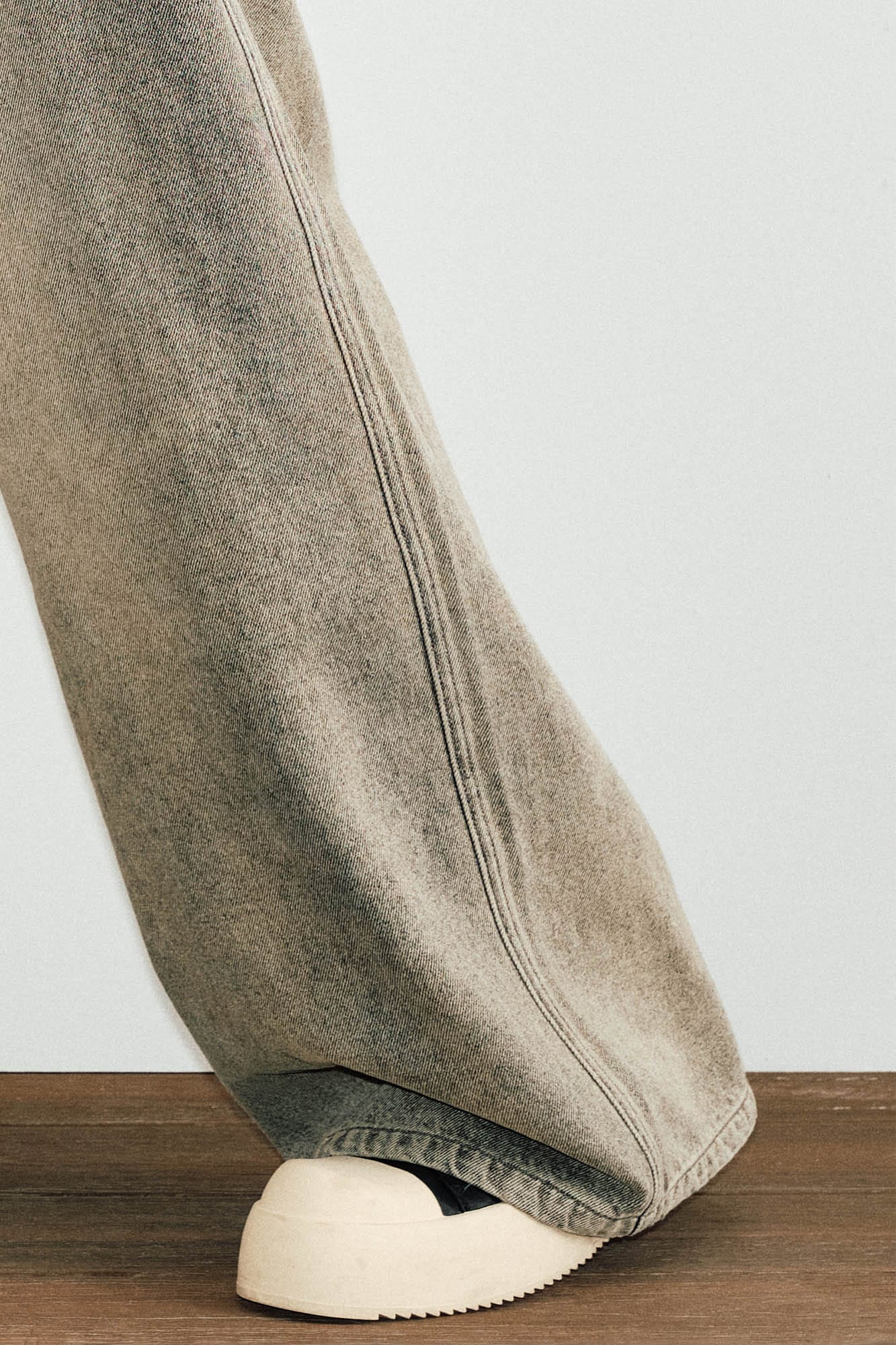 KREATE Washed Double-Waist Jeans, premium urban and streetwear designers apparel on PROJECTISR.com, KREATE