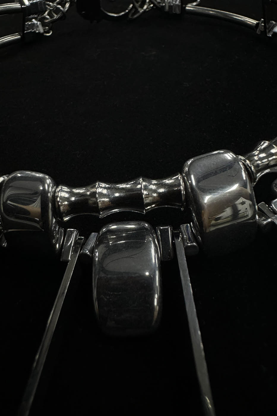 ILLUSORY Double-Strand Beaded Spiked Necklace, premium urban and streetwear designers apparel on PROJECTISR.com, ILLUSORY