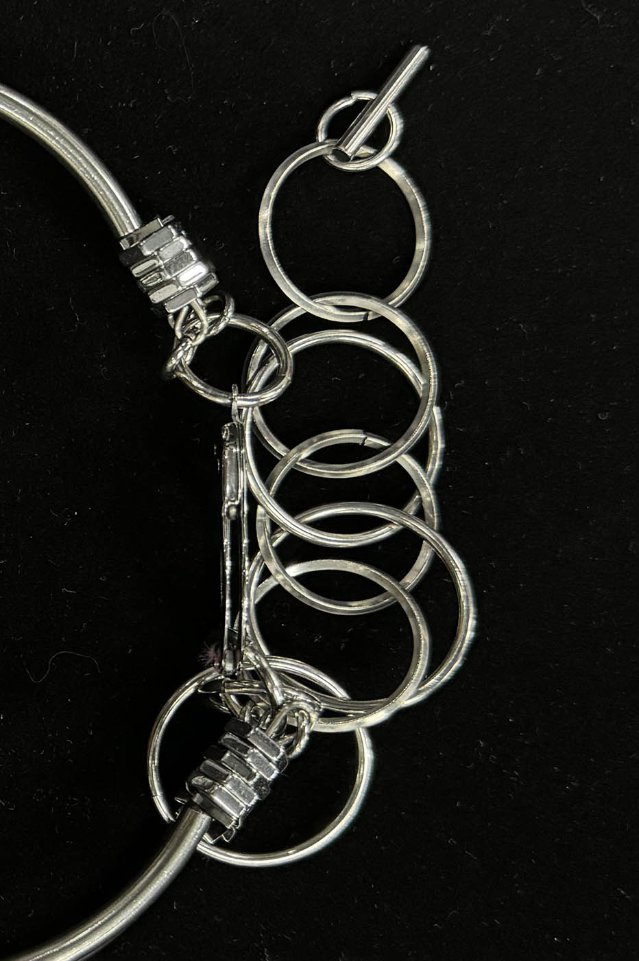 ILLUSORY Double-Strand Beaded Spiked Necklace, premium urban and streetwear designers apparel on PROJECTISR.com, ILLUSORY