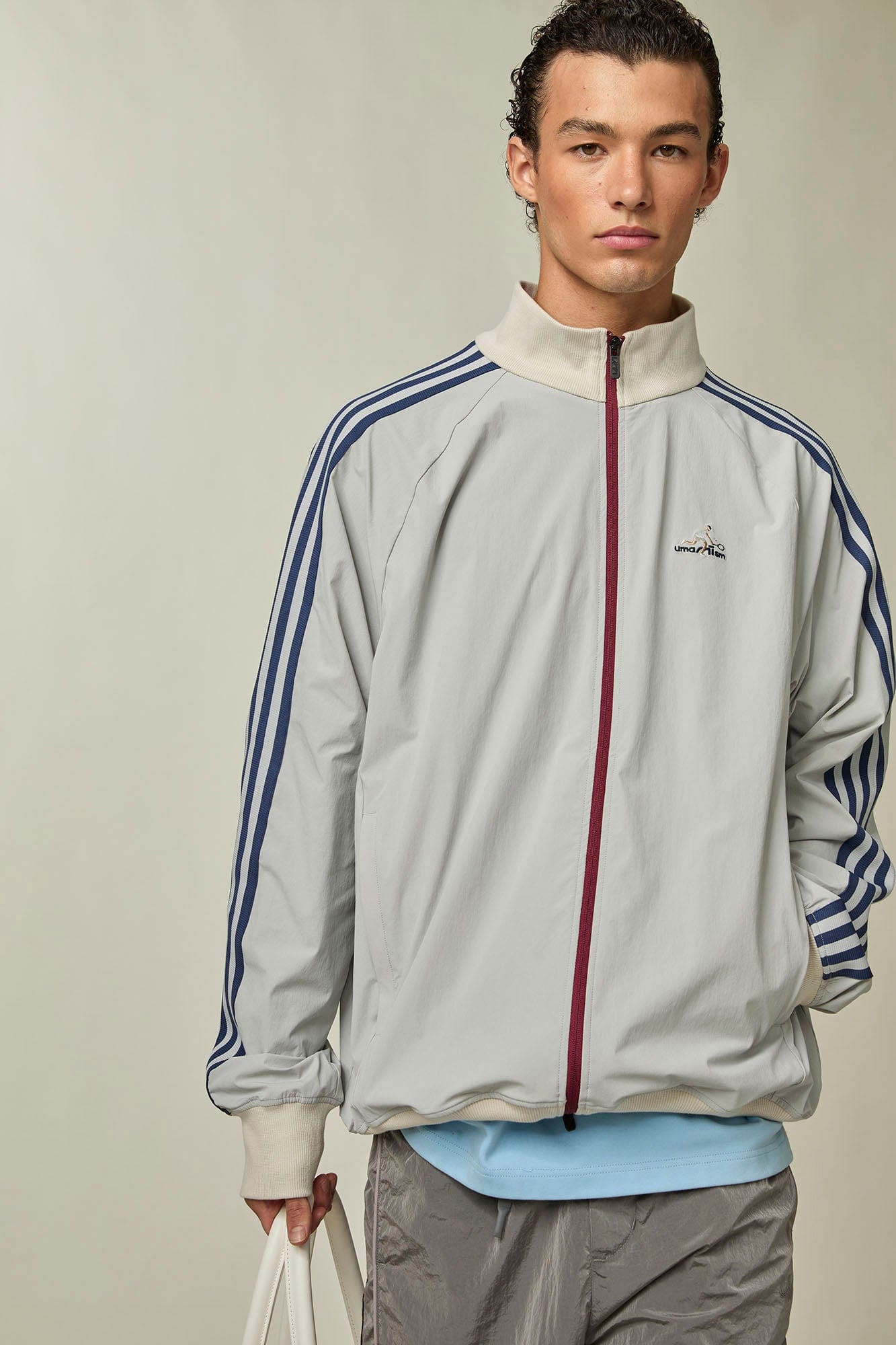 UMAMIISM Retro Striped Track Jacket, premium urban and streetwear designers apparel on PROJECTISR.com, UMAMIISM