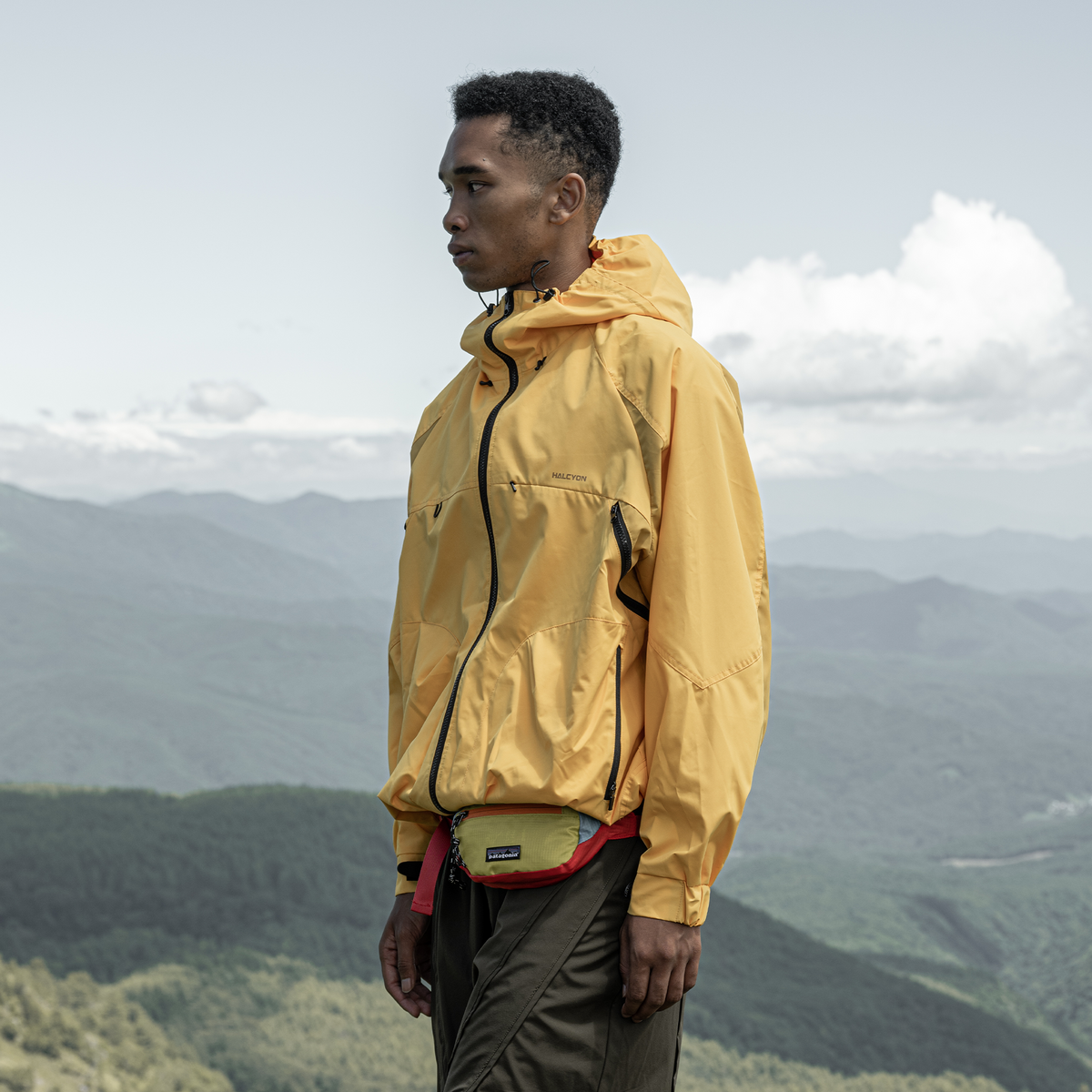 HALCYON Contrast Splash-Proof Hooded Windbreaker Jacket, premium urban and streetwear designers apparel on PROJECTISR.com, HALCYON