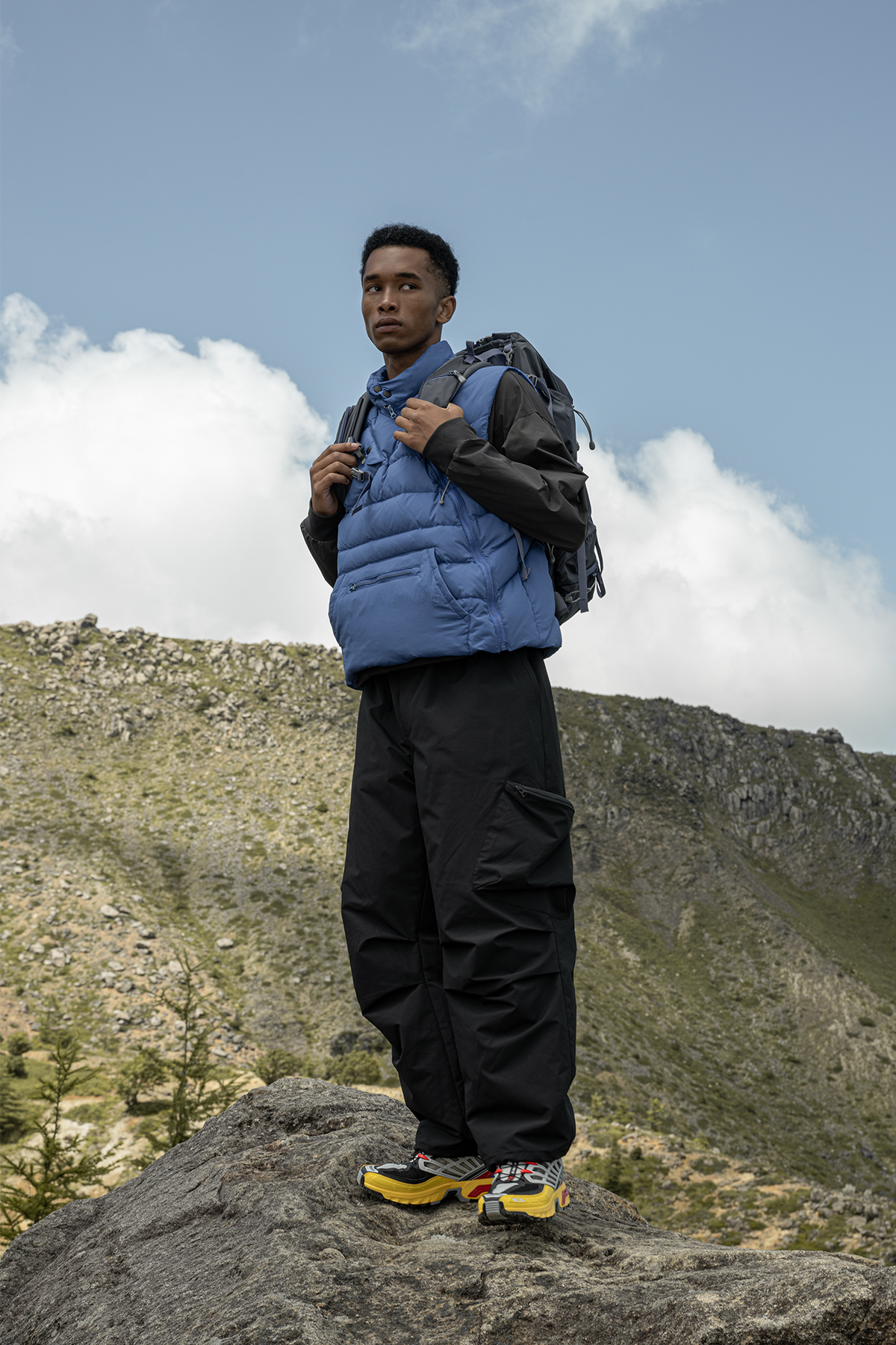 HALCYON Adjustable-Waist Utility Windproof Parachute Pants