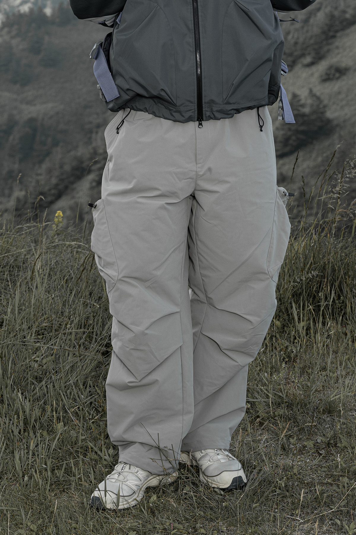 HALCYON Adjustable-Waist Utility Windproof Parachute Pants
