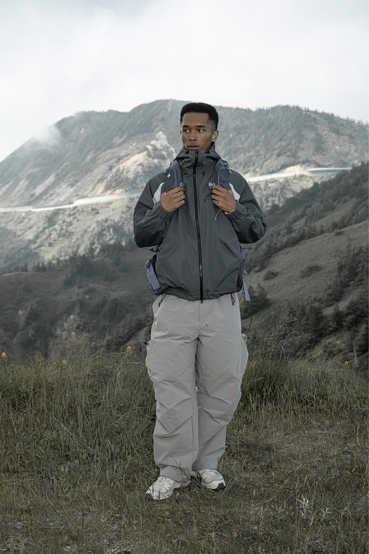 HALCYON Contrast Splash-Proof Hooded Windbreaker Jacket, premium urban and streetwear designers apparel on PROJECTISR.com, HALCYON