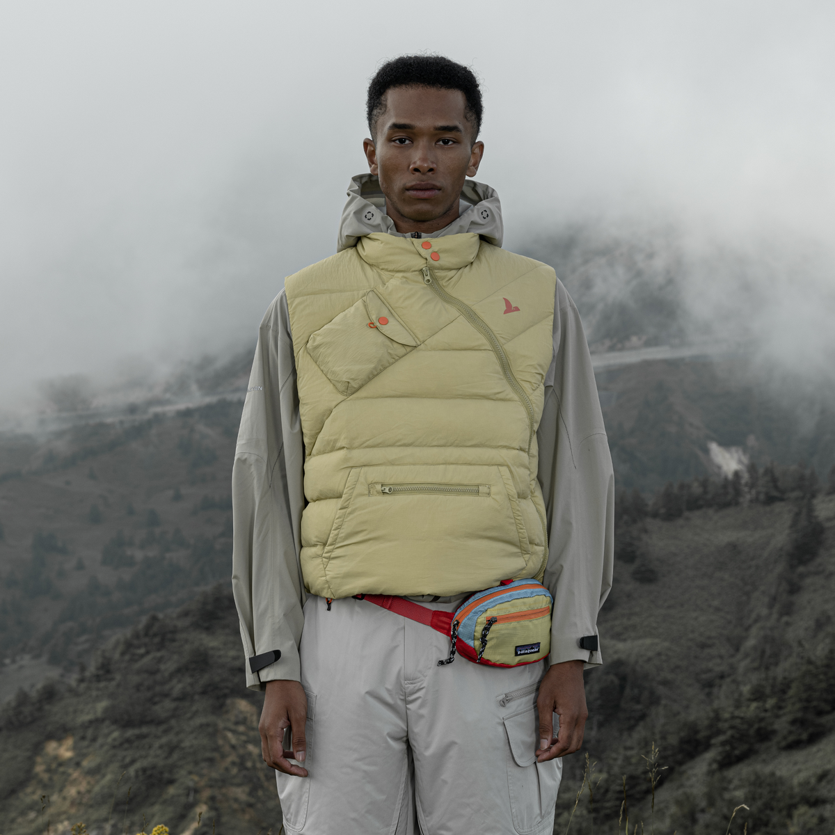 HALCYON Asymmetric Down Puffer Vest