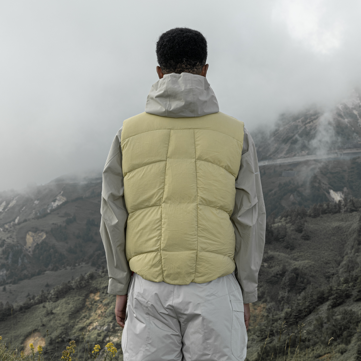 HALCYON Asymmetric Down Puffer Vest