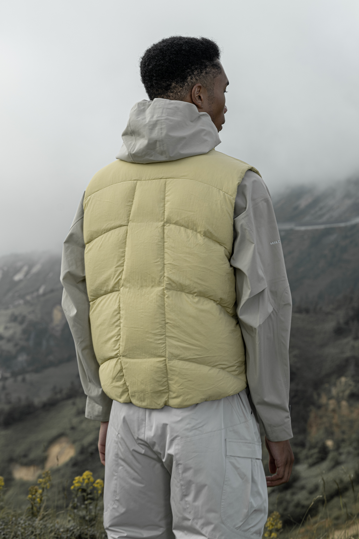 HALCYON Asymmetric Down Puffer Vest