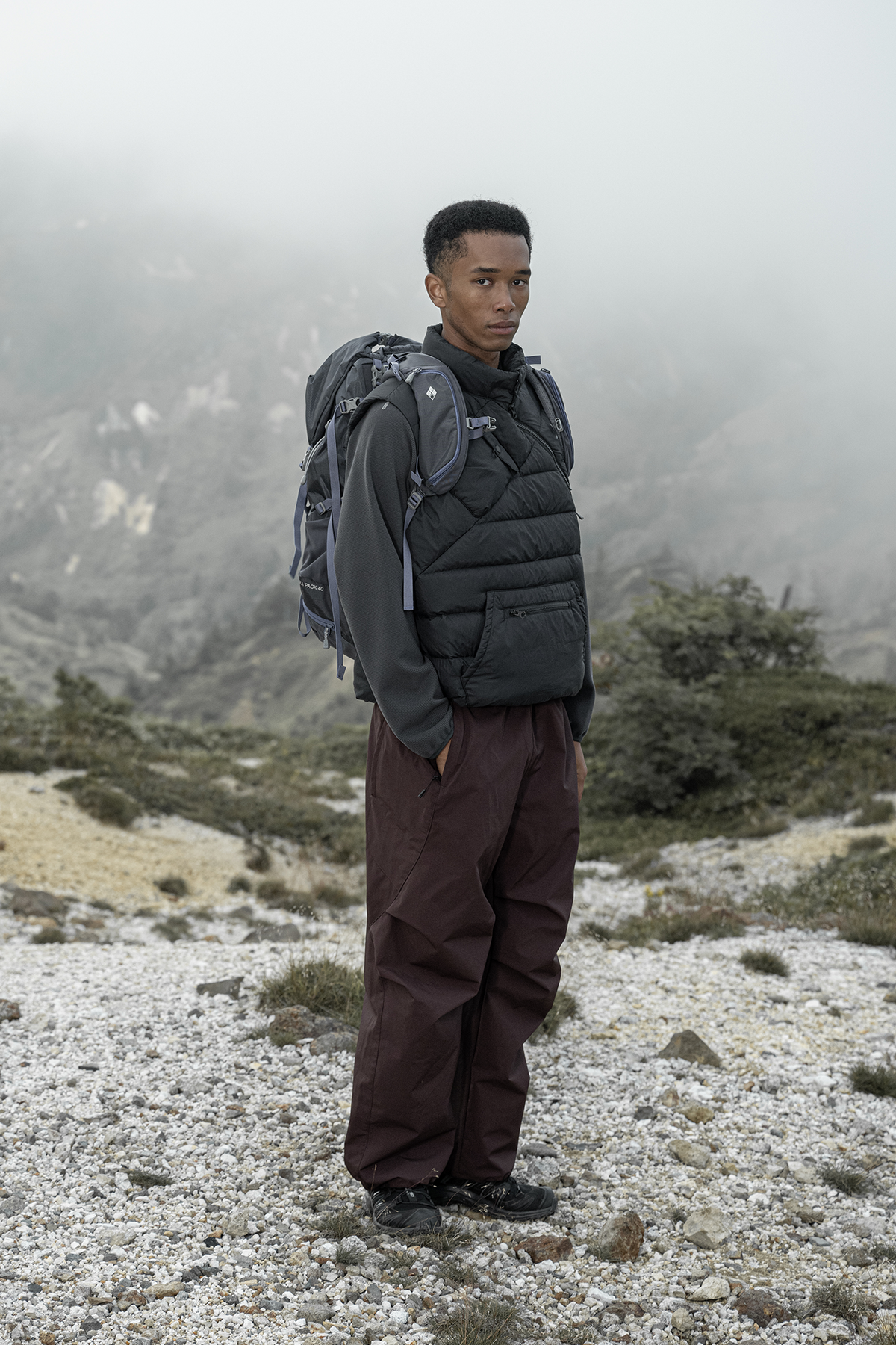 HALCYON Asymmetric Down Puffer Vest