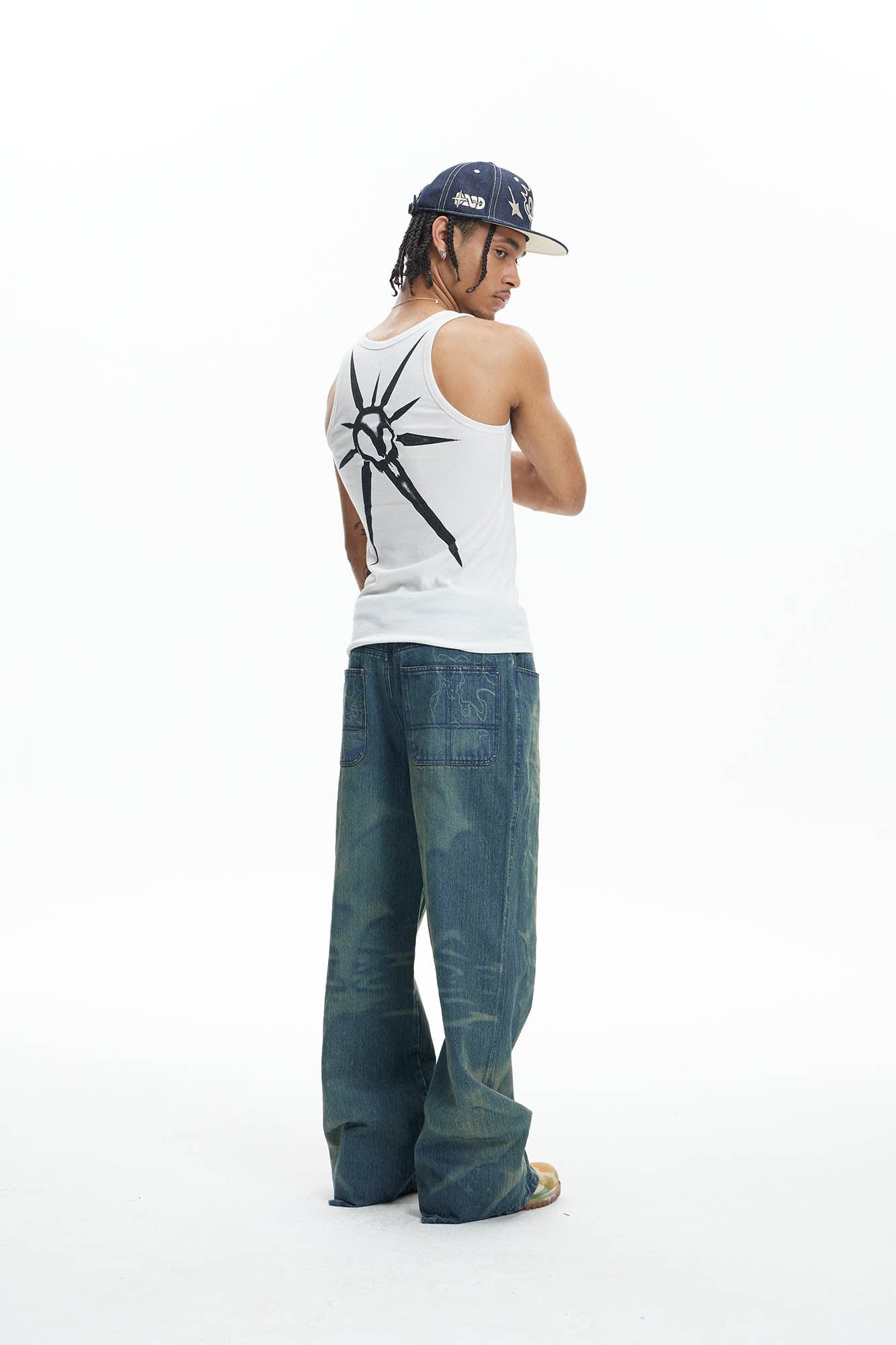 DND4DES Ocean Star Straight-Leg Jeans, premium urban and streetwear designers apparel on PROJECTISR.com, DND4DES