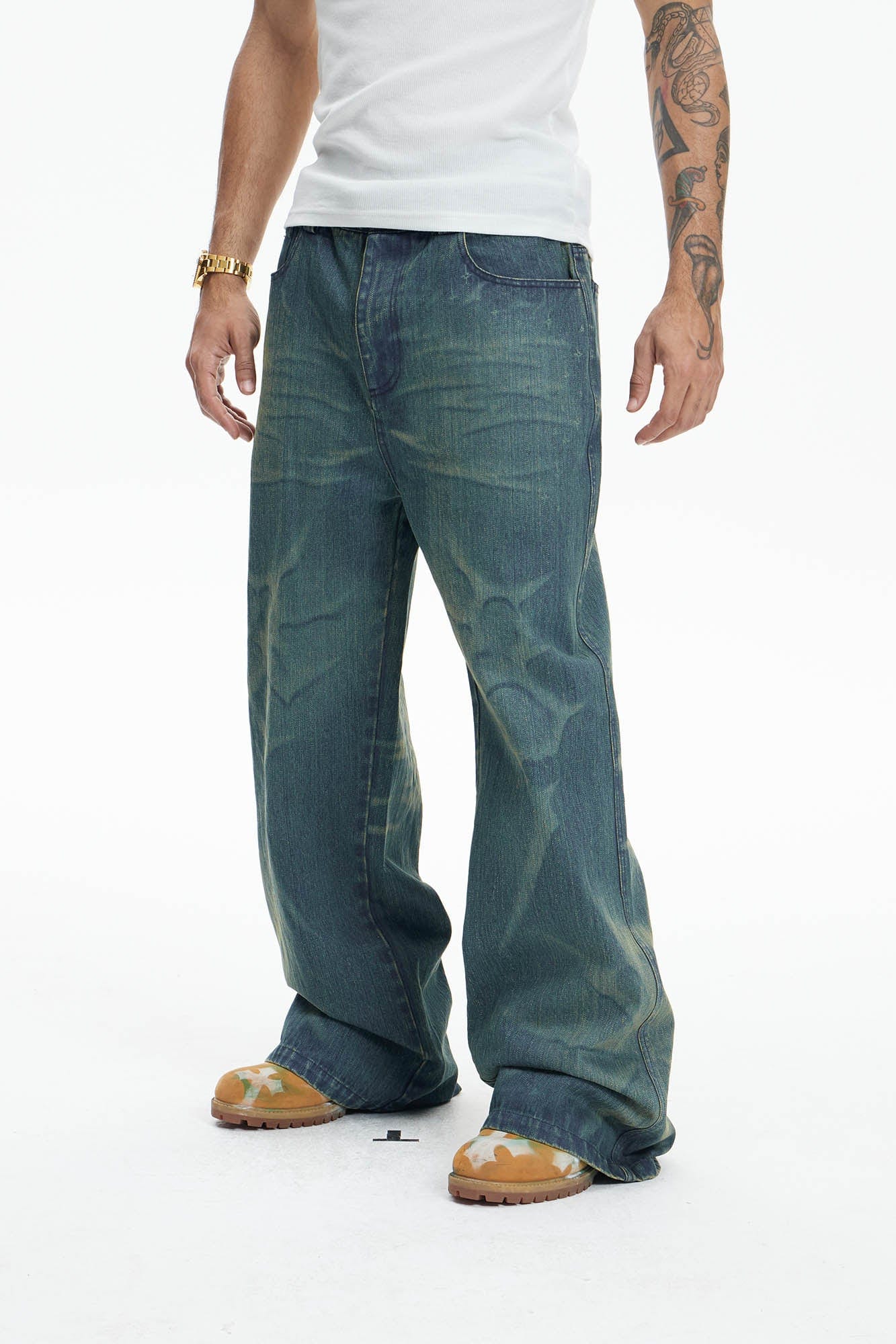 DND4DES Ocean Star Straight-Leg Jeans, premium urban and streetwear designers apparel on PROJECTISR.com, DND4DES