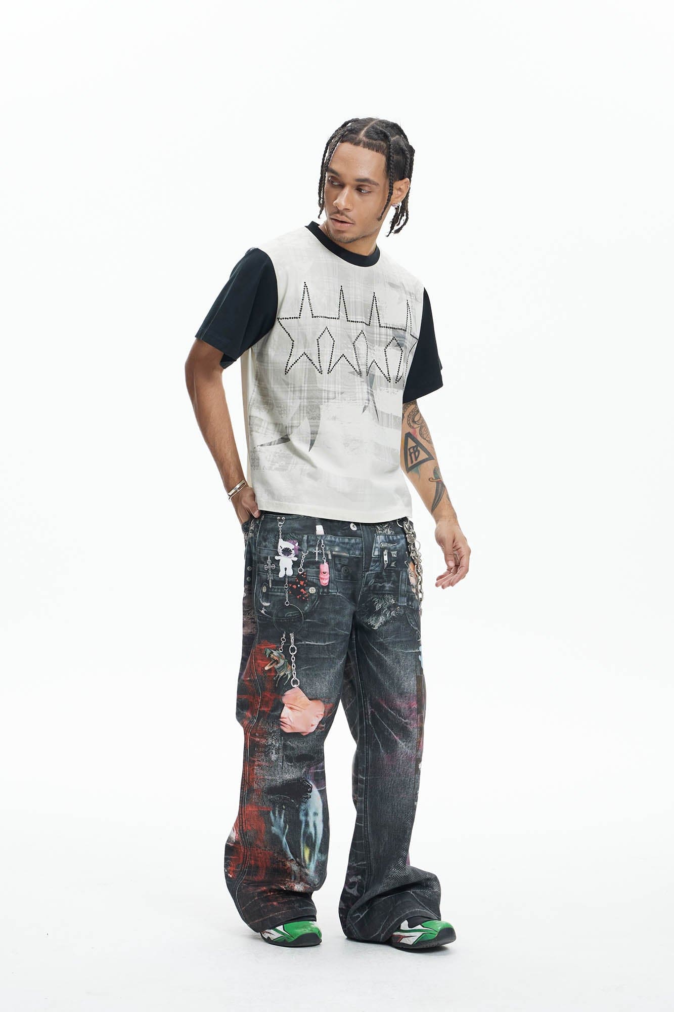 DND4DES Diamond Star Contrast T-Shirt