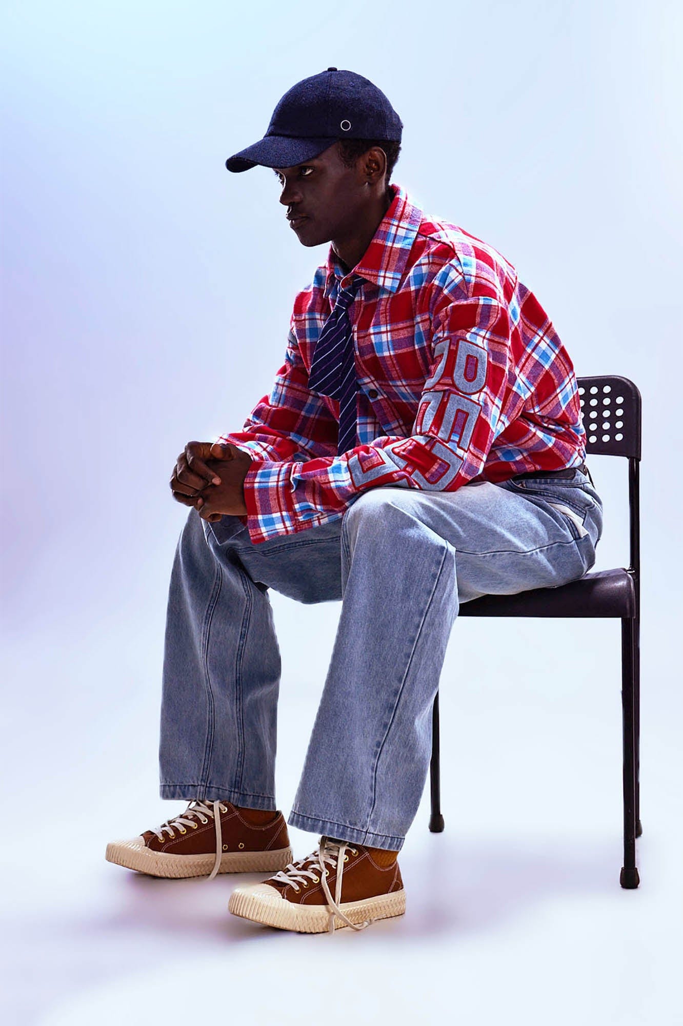 REDH Retro Plaid Patchwork Shirt, premium urban and streetwear designers apparel on PROJECTISR.com, REDH
