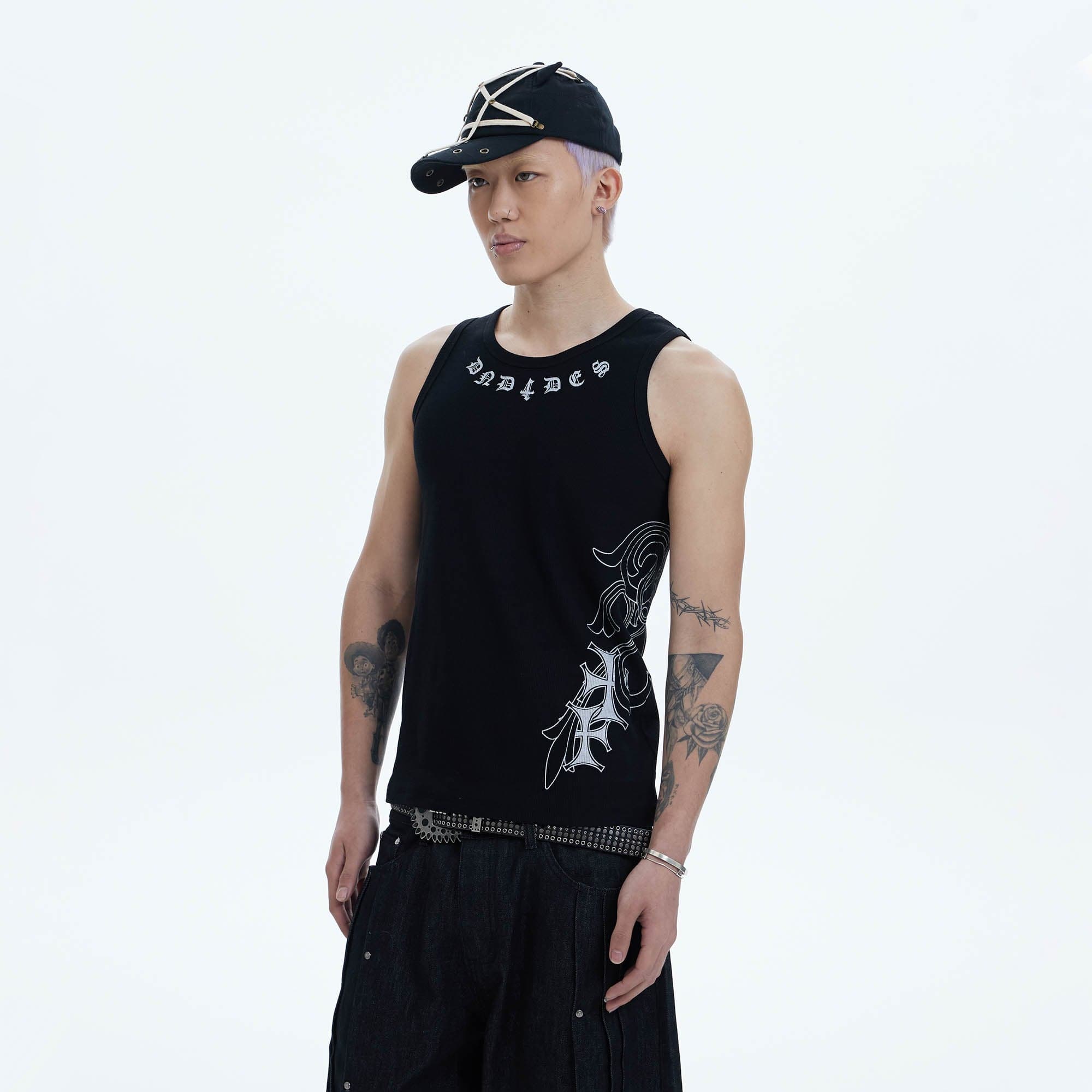 DND4DES Cross Graphic Tank Top