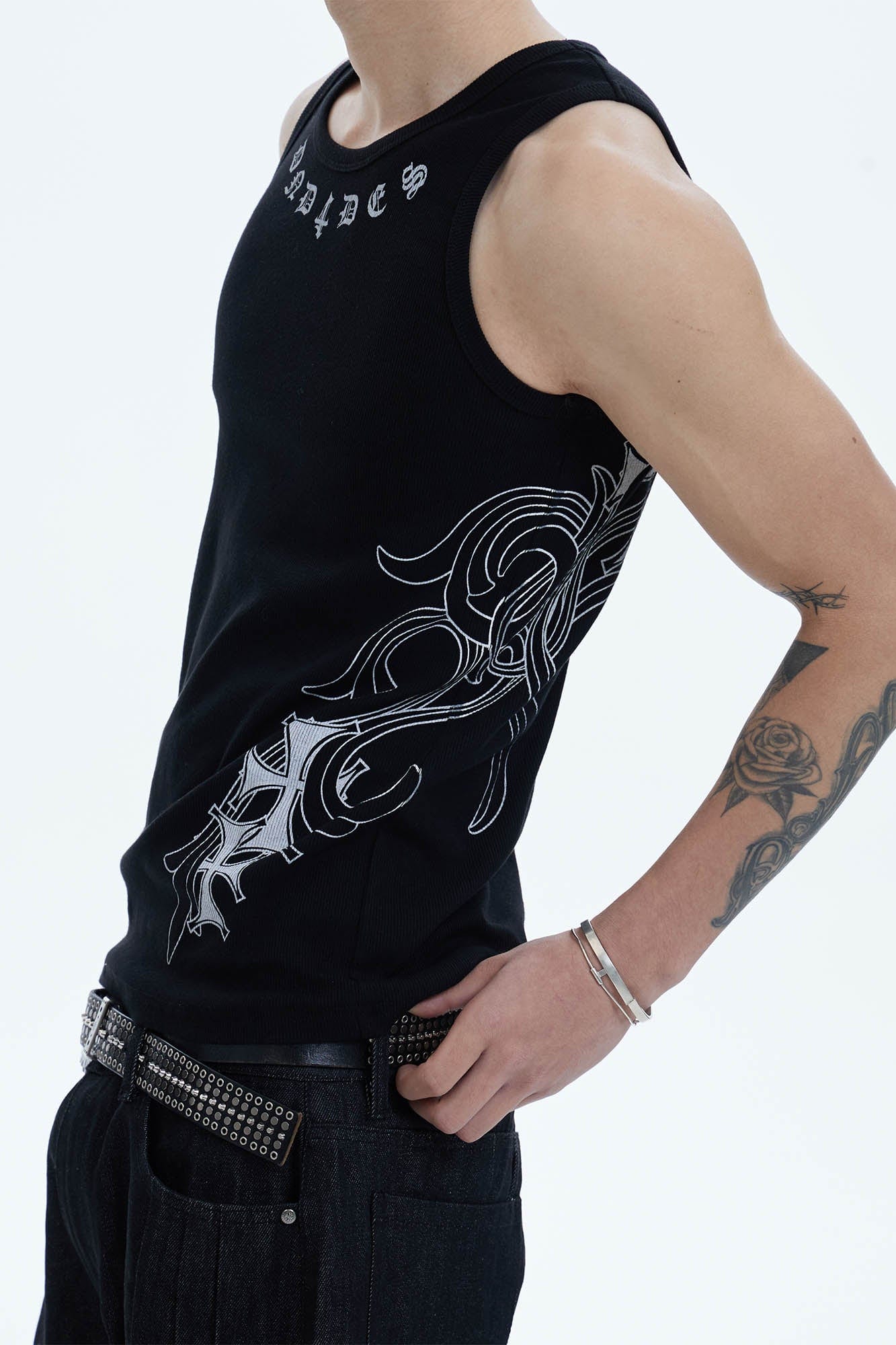 DND4DES Cross Graphic Tank Top