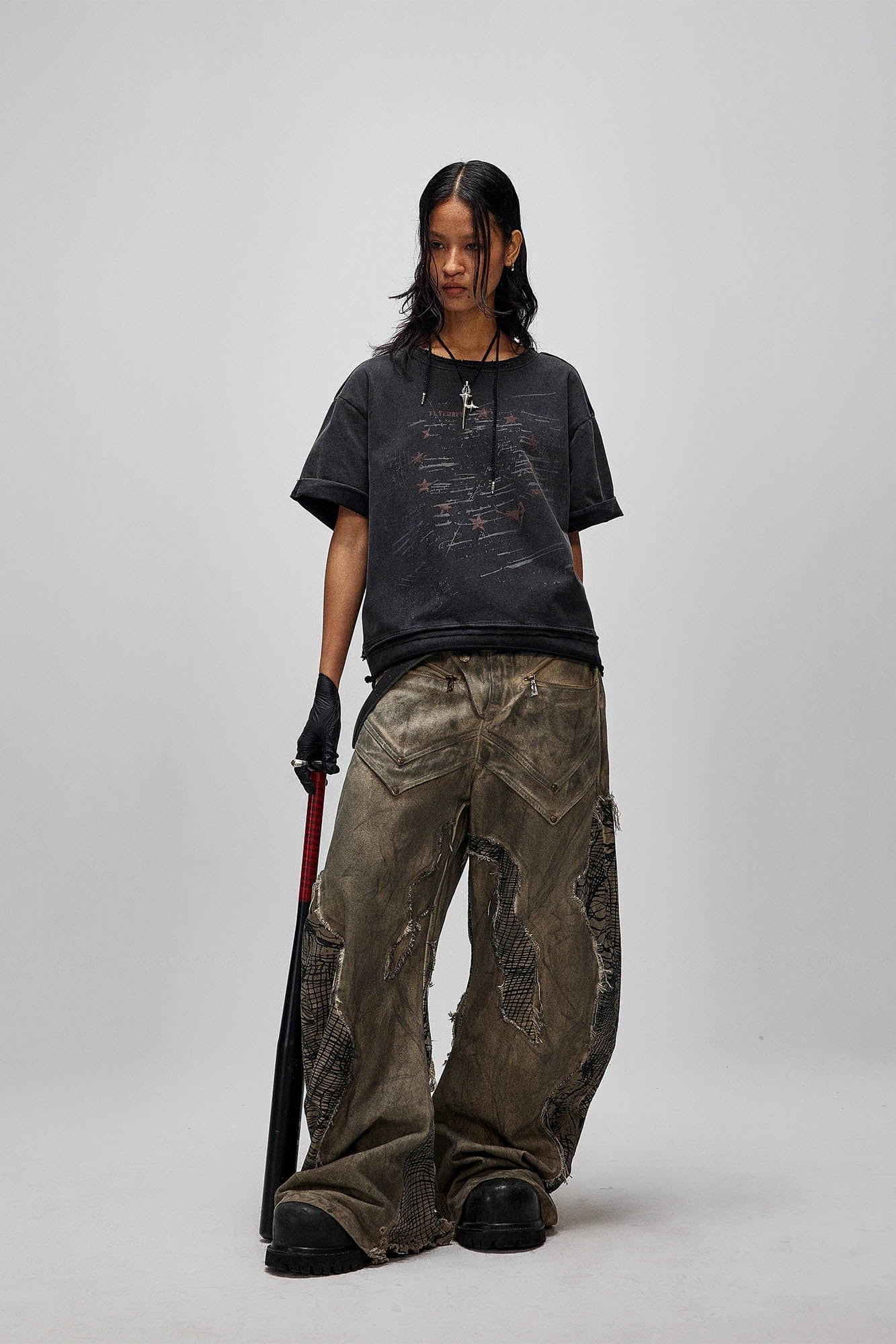 FLYERRER Distressed Shooting Star T-Shirt