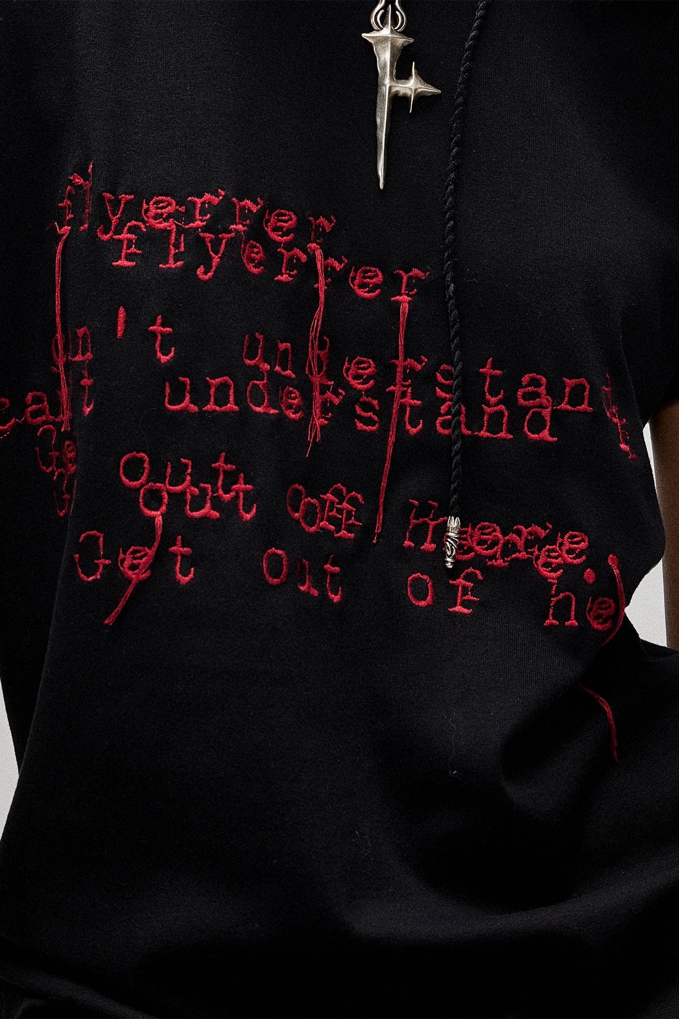 FLYERRER Distorted Lettering Graphic T-Shirt, premium urban and streetwear designers apparel on PROJECTISR.com, FLYERRER
