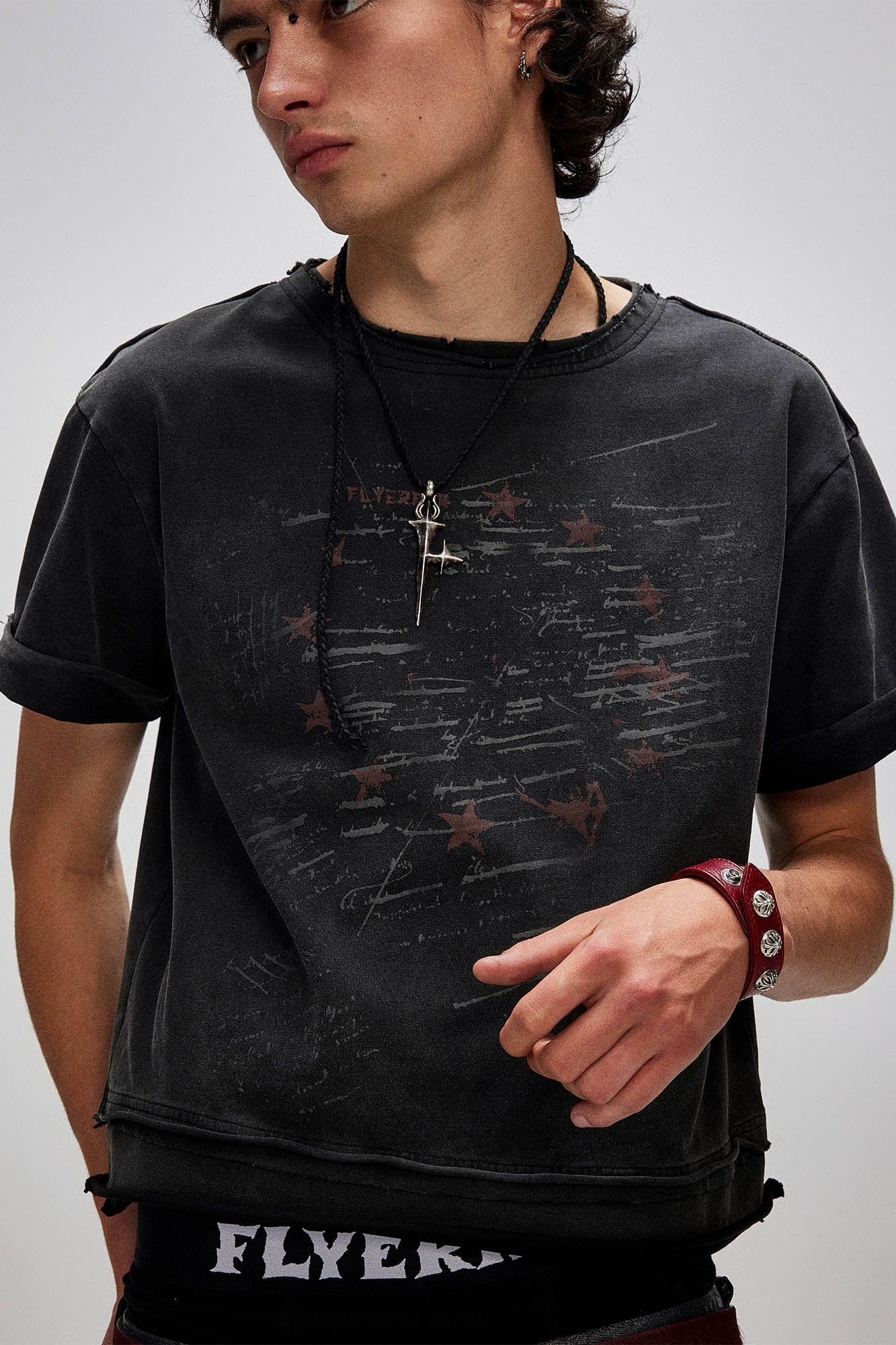 FLYERRER Distressed Shooting Star T-Shirt