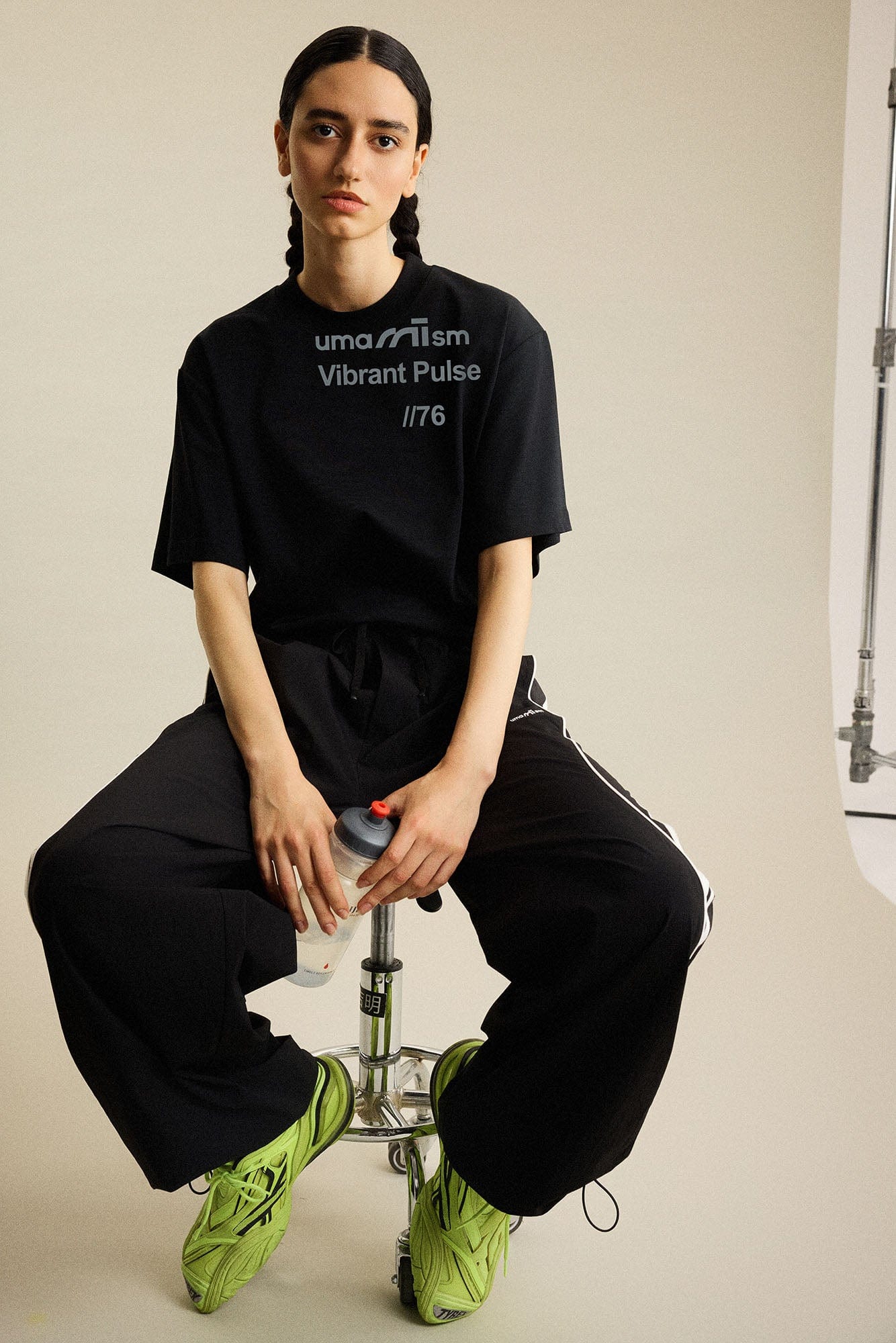 UMAMIISM Contrast Slogan Cooling T-Shirt, premium urban and streetwear designers apparel on PROJECTISR.com, UMAMIISM