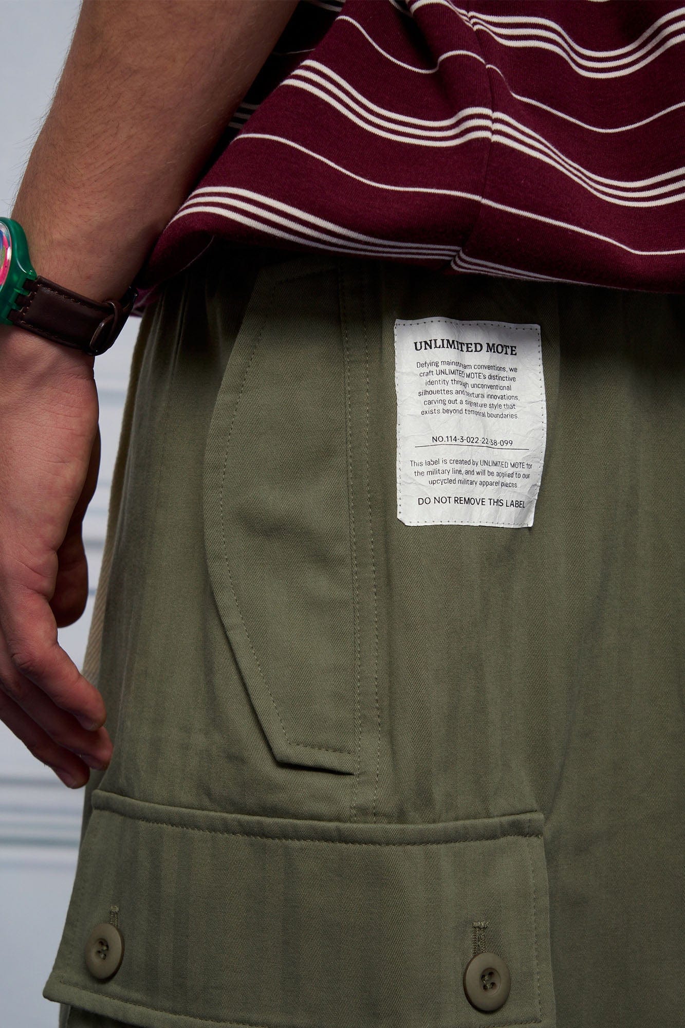 UNLIMITED MOTE Multi-Pocket Drawstring Cargo Shorts, premium urban and streetwear designers apparel on PROJECTISR.com, UNLIMITED MOTE