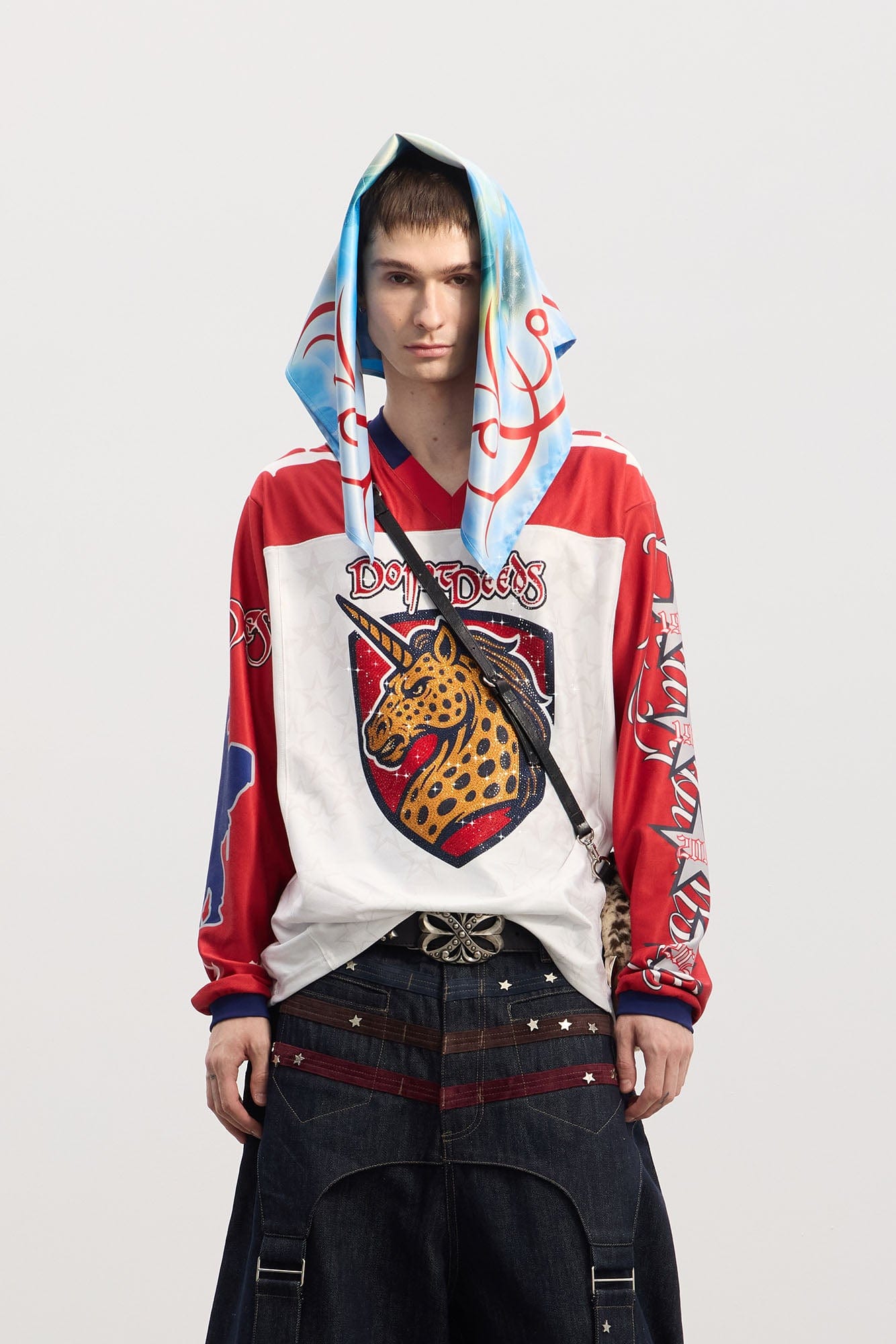 DND4DES Unicorn Rhinestone Hockey Jersey, premium urban and streetwear designers apparel on PROJECTISR.com, DND4DES