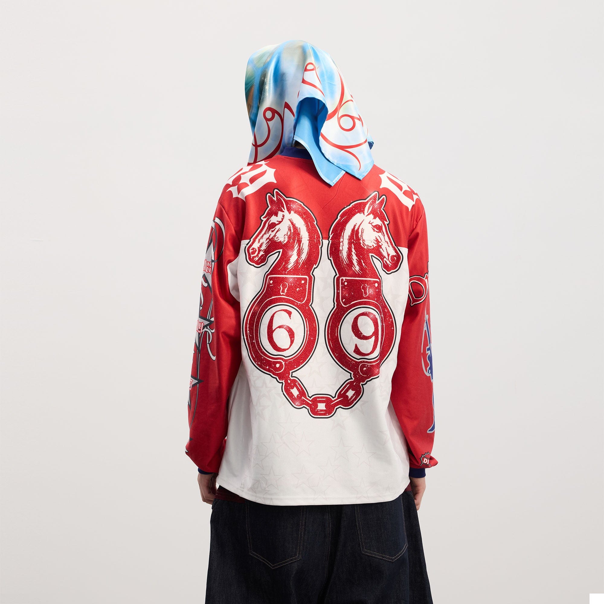 DND4DES Unicorn Rhinestone Hockey Jersey, premium urban and streetwear designers apparel on PROJECTISR.com, DND4DES